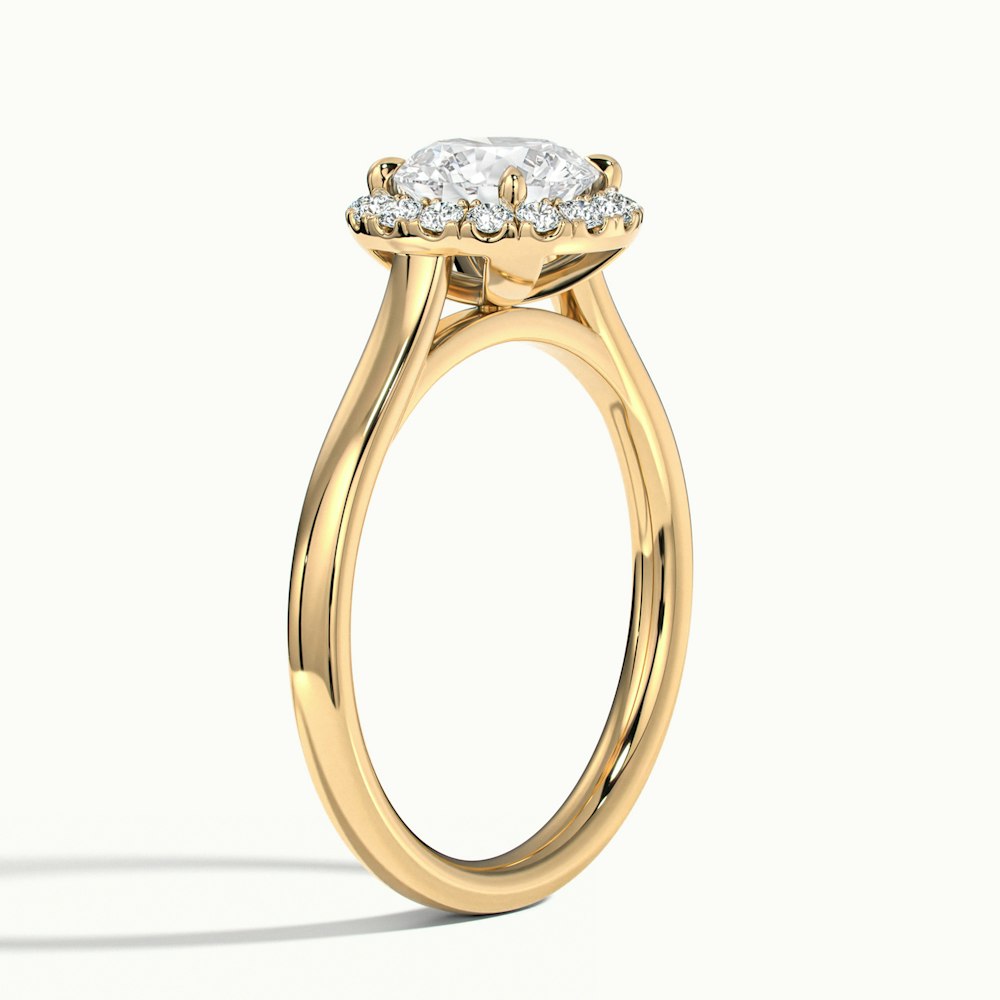 Round Oberon Plain Engagement Ring.