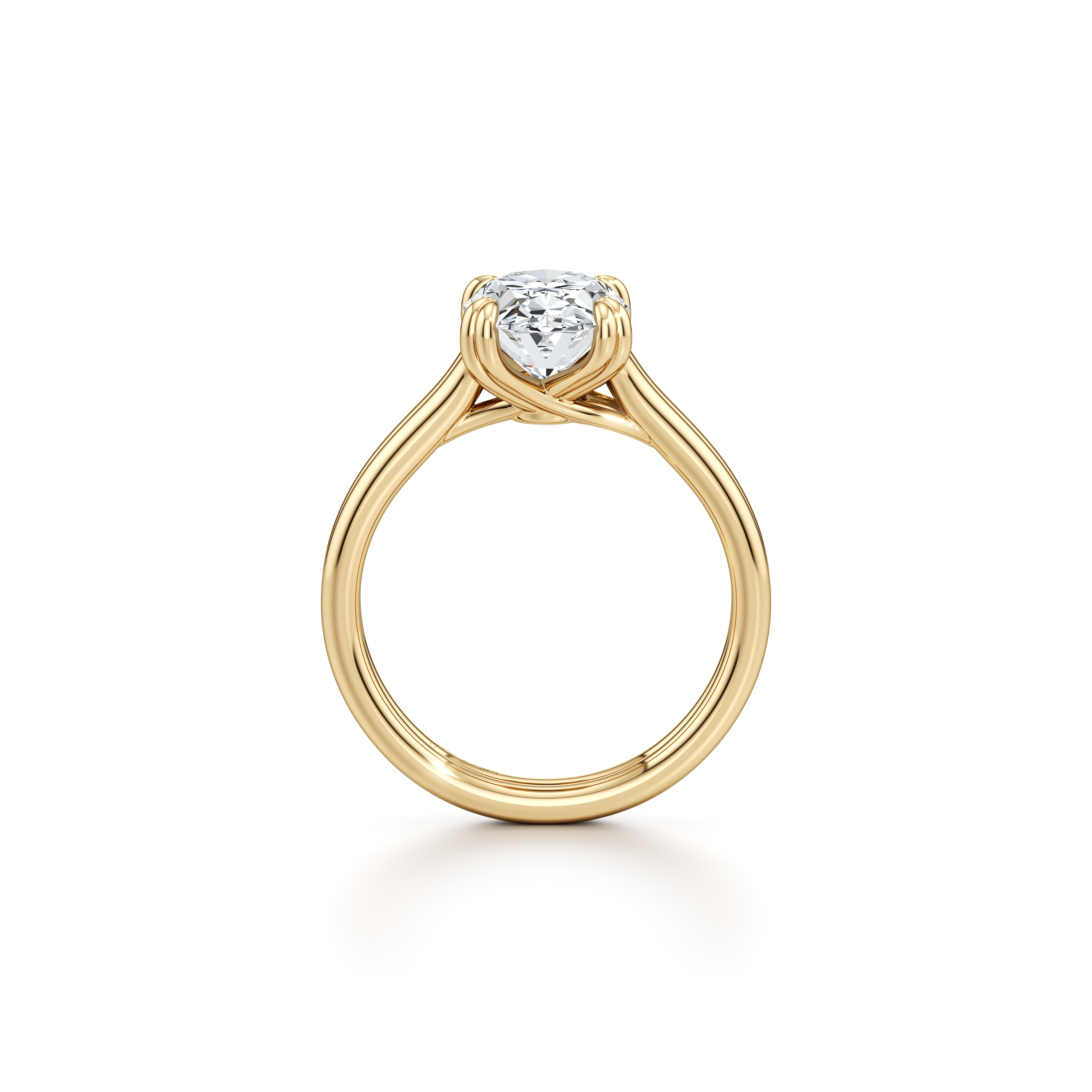 lilye Oval Solitaire Lab Diamond Engagement Ring
