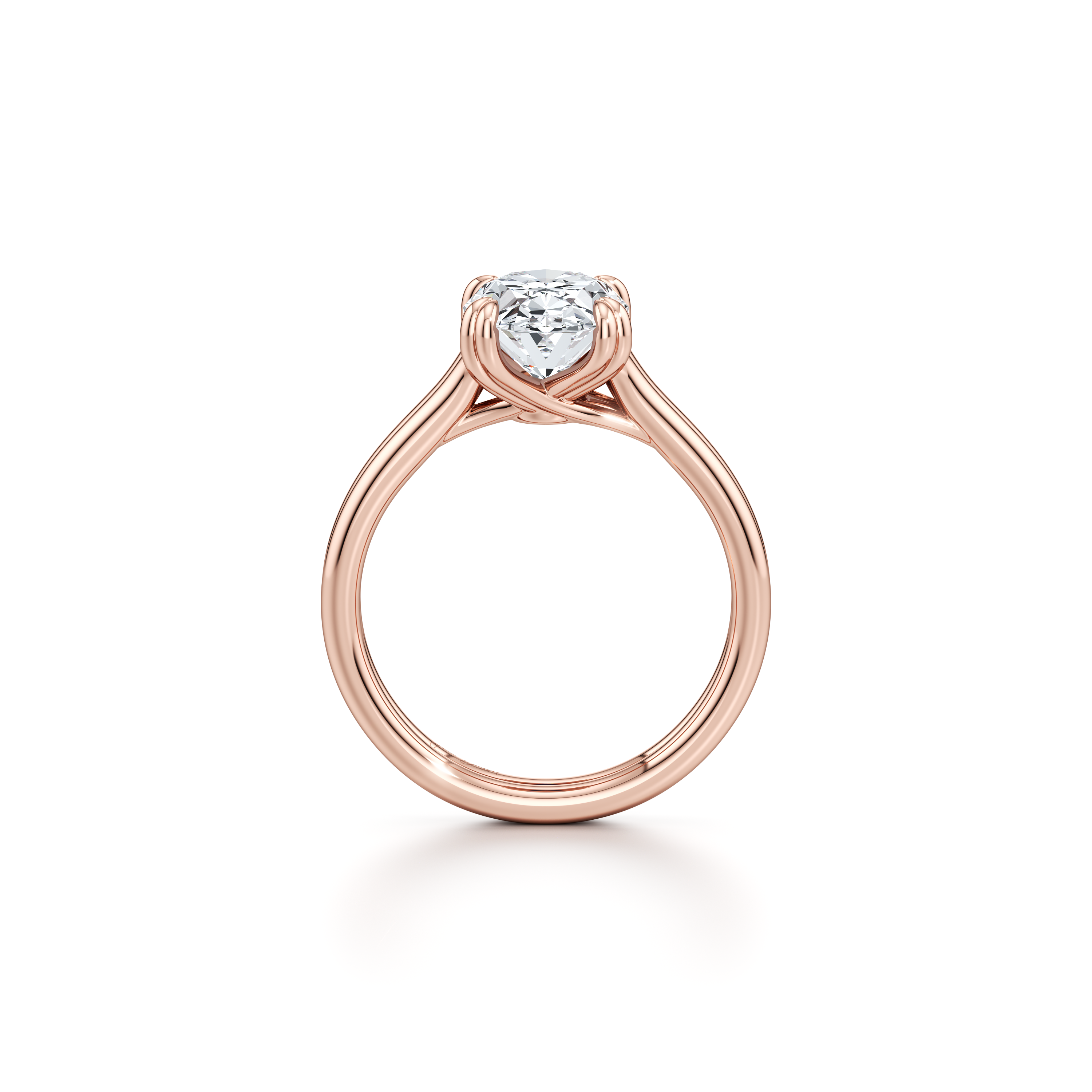 lilye Oval Solitaire Lab Diamond Engagement Ring