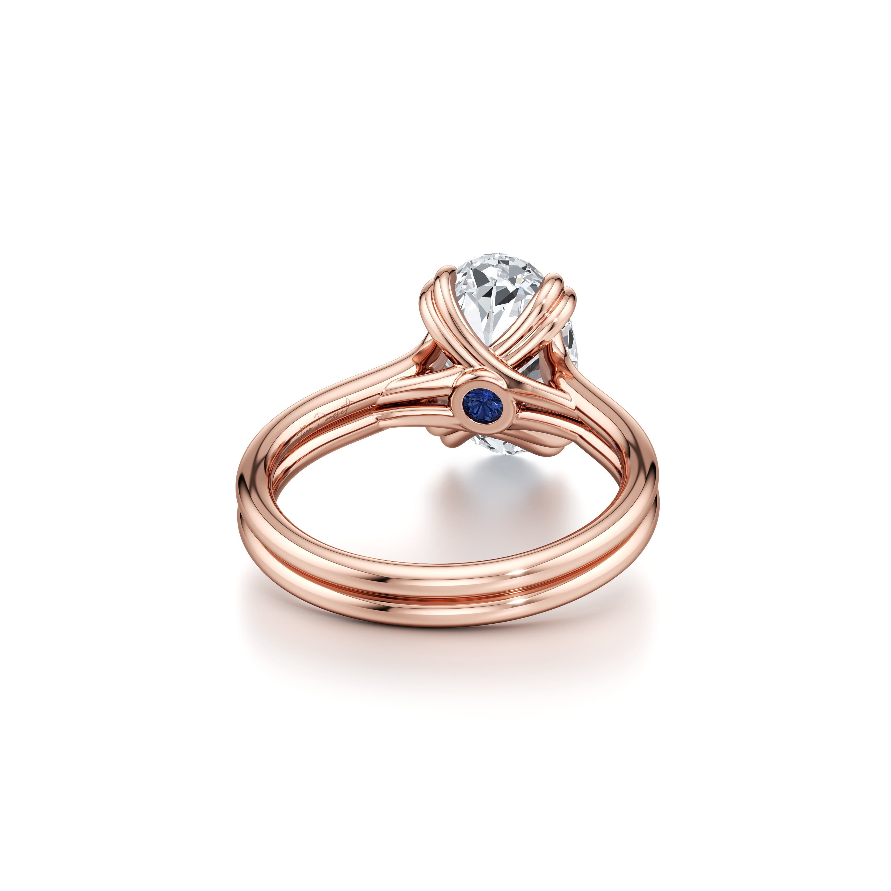 lilye Oval Solitaire Lab Diamond Engagement Ring