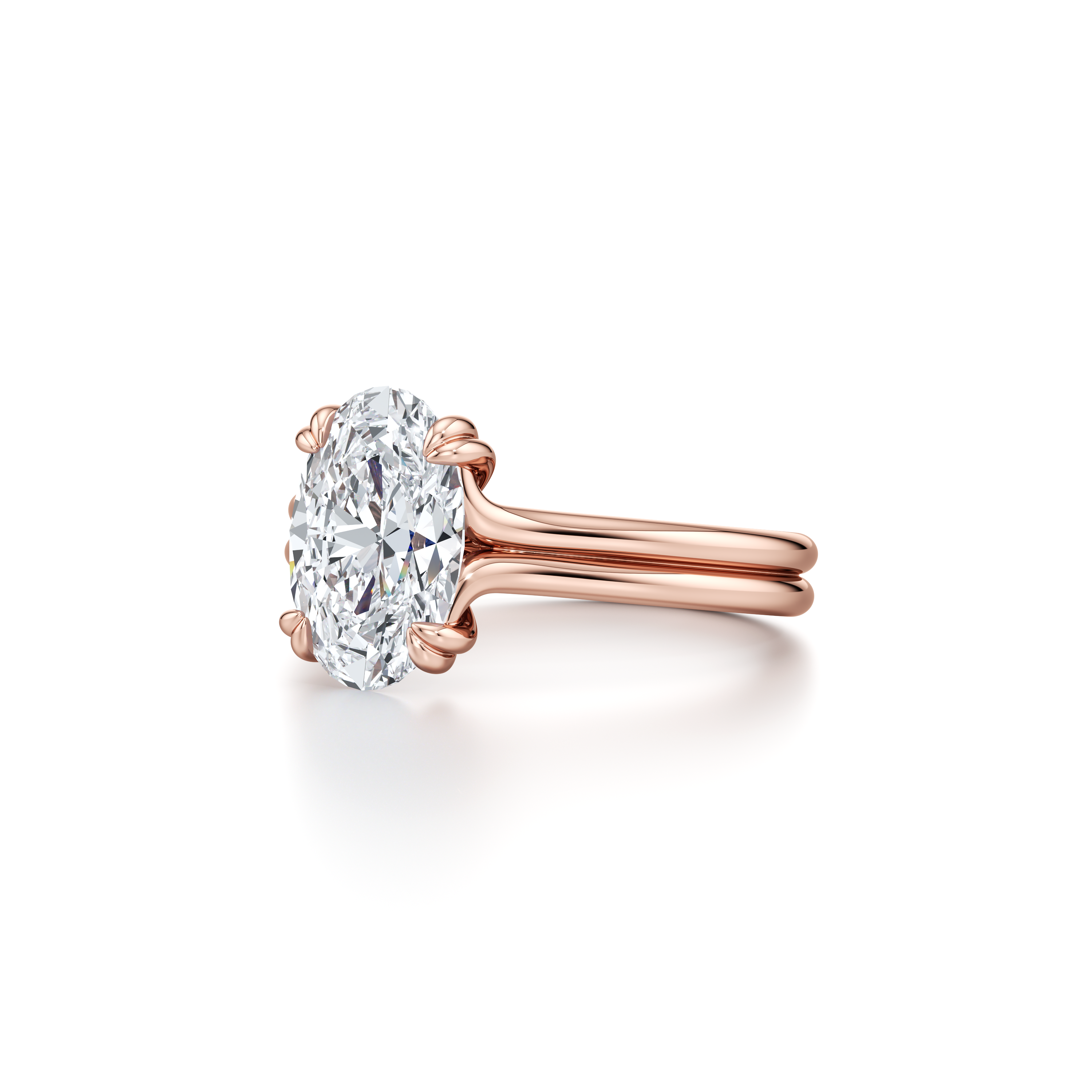 lilye Oval Solitaire Lab Diamond Engagement Ring