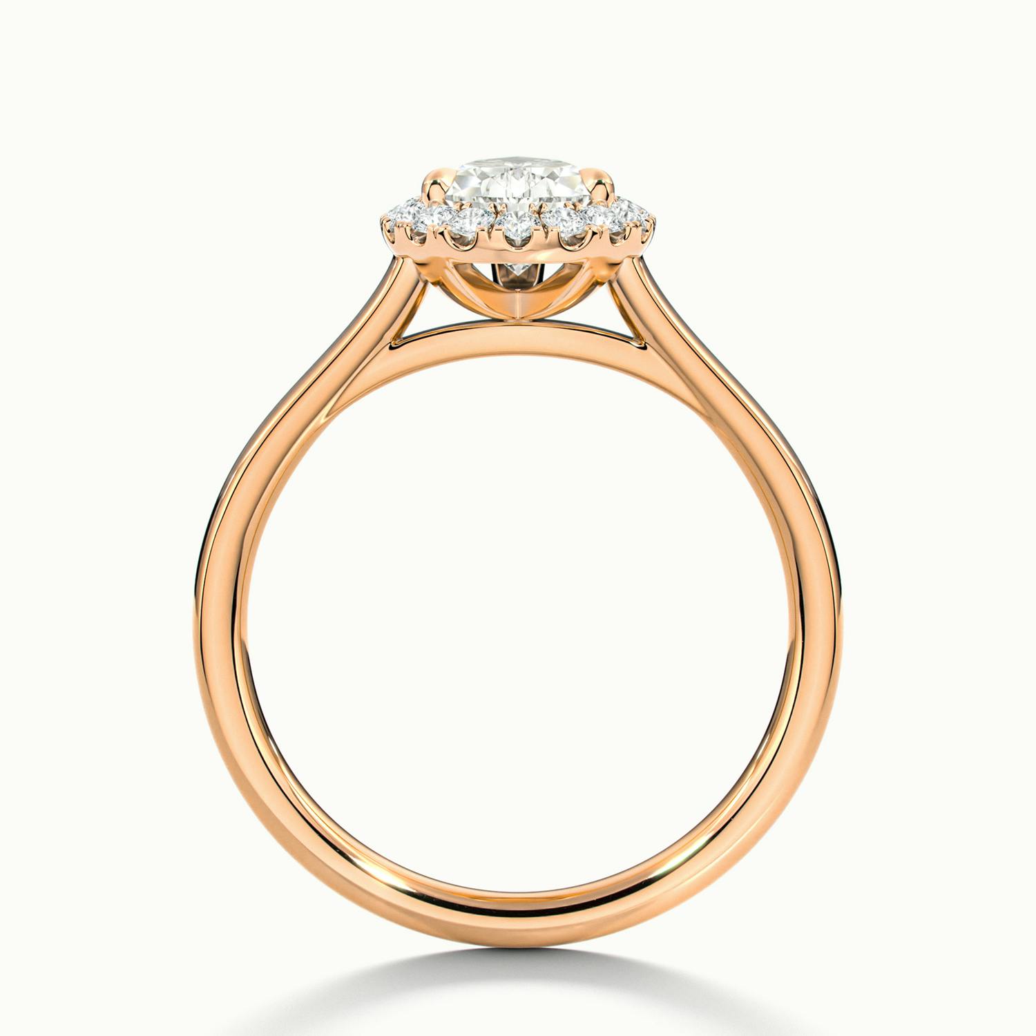 Pear Oberon Plain Engagement Ring.