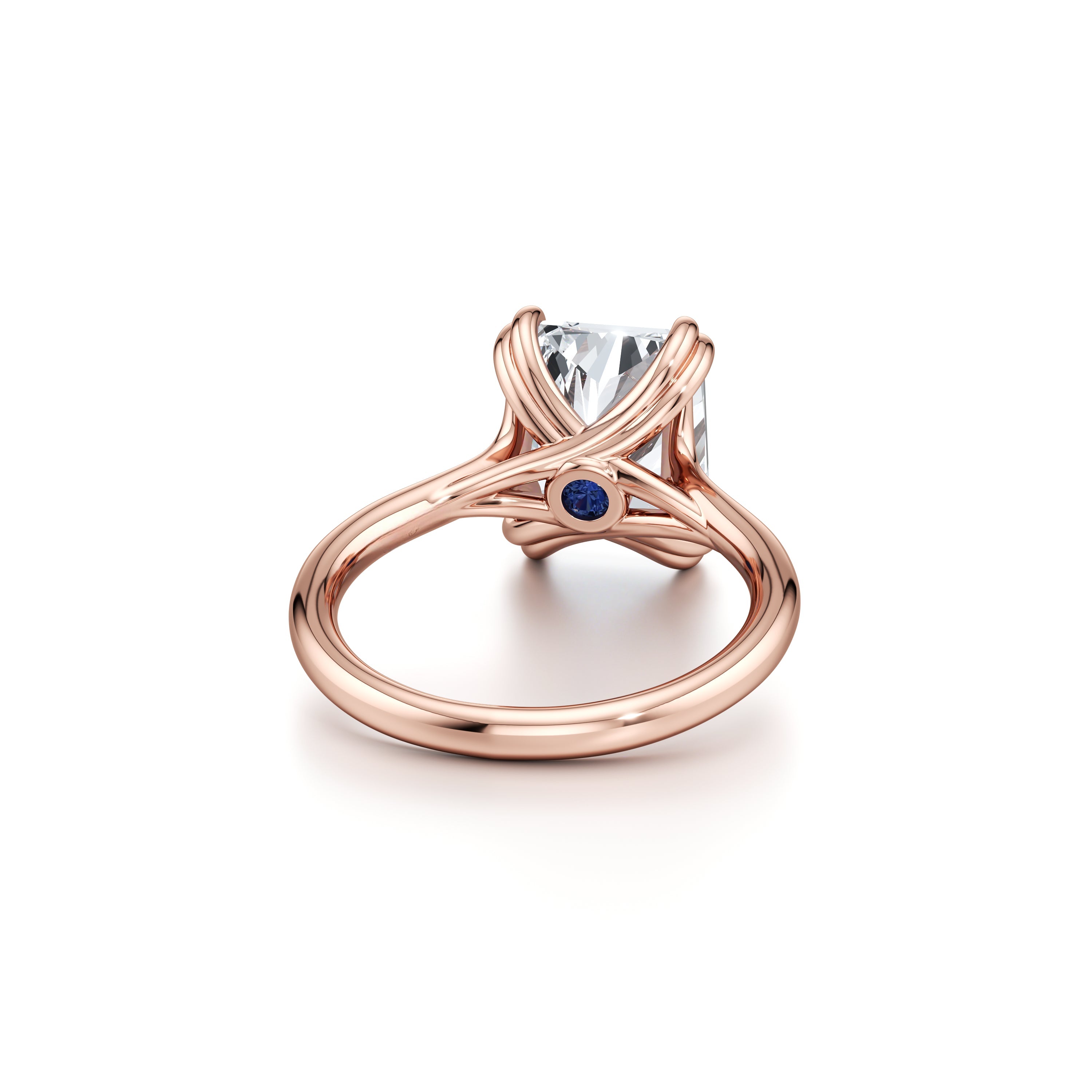 RussellS Radiant Solitaire Diamond Engagement Ring