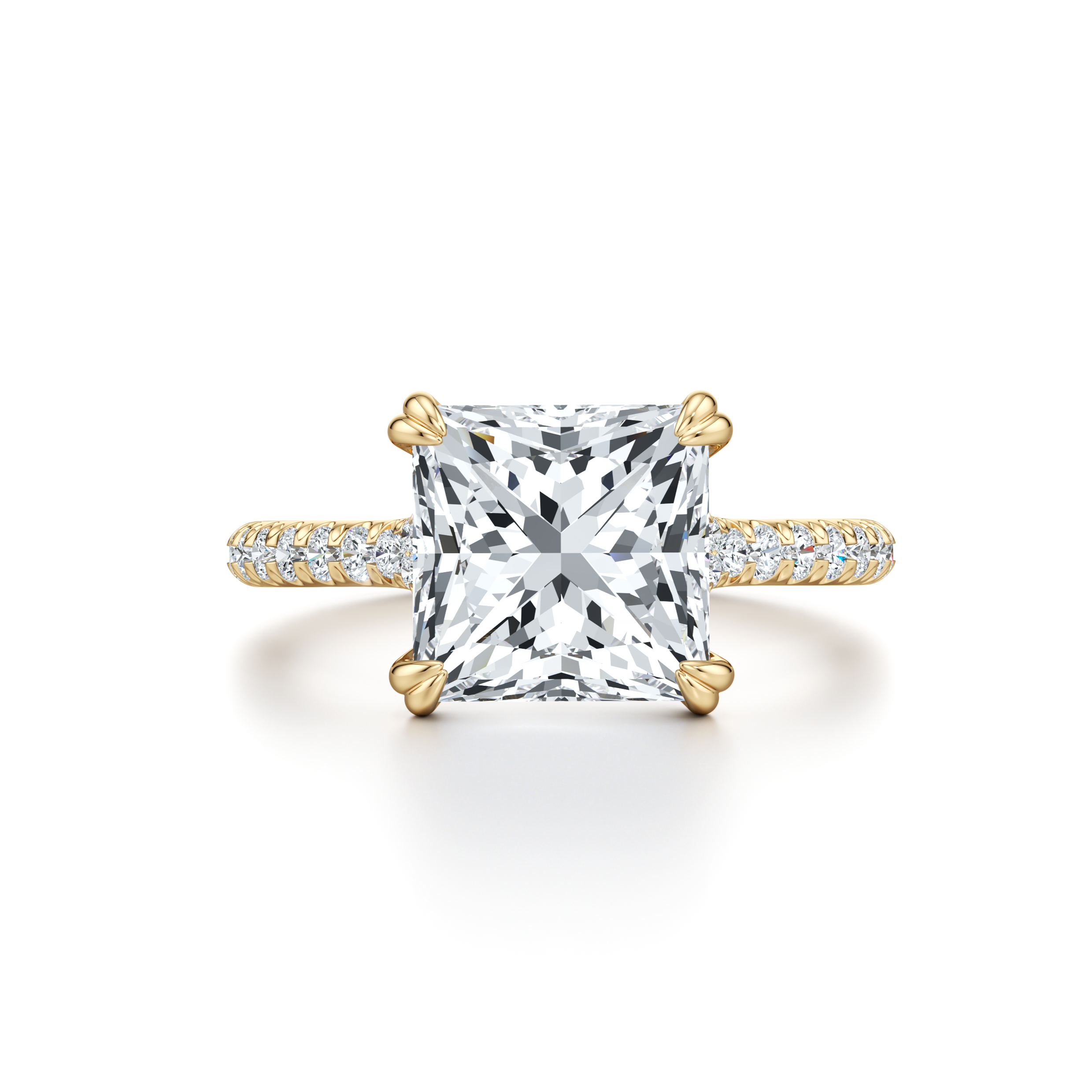 Ellen Princess Solitaire Lab Diamond Engagement Ring