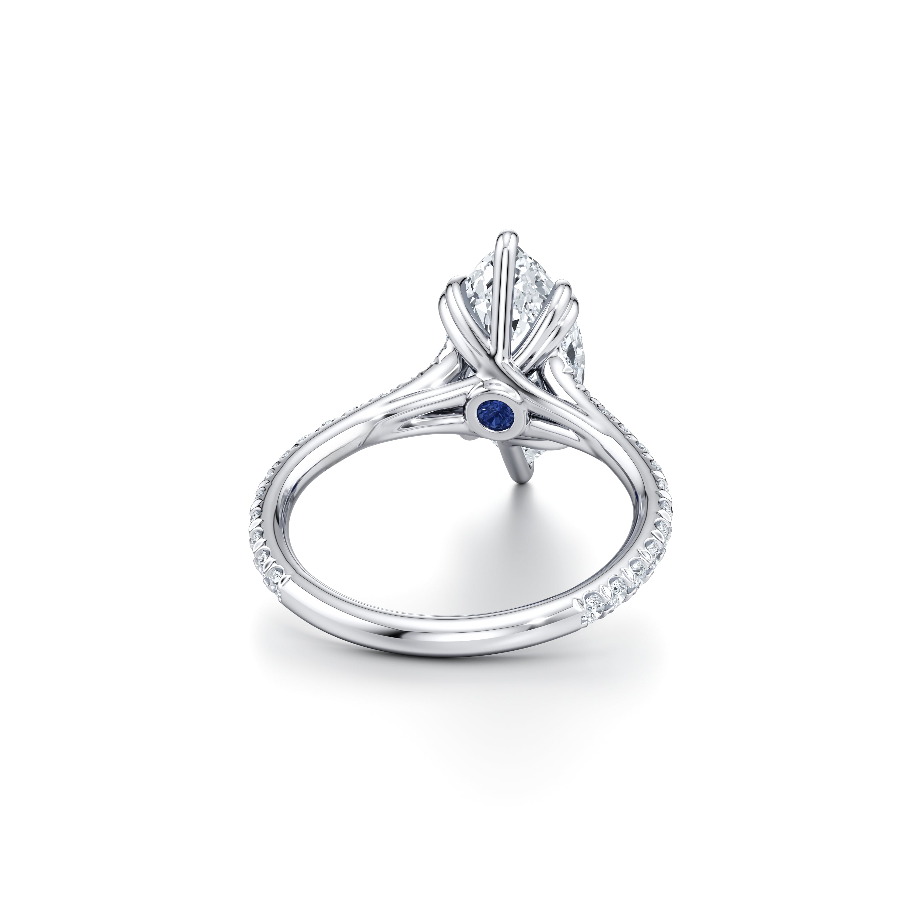 Ellen Marquise Solitaire Lab Diamond Engagement Ring