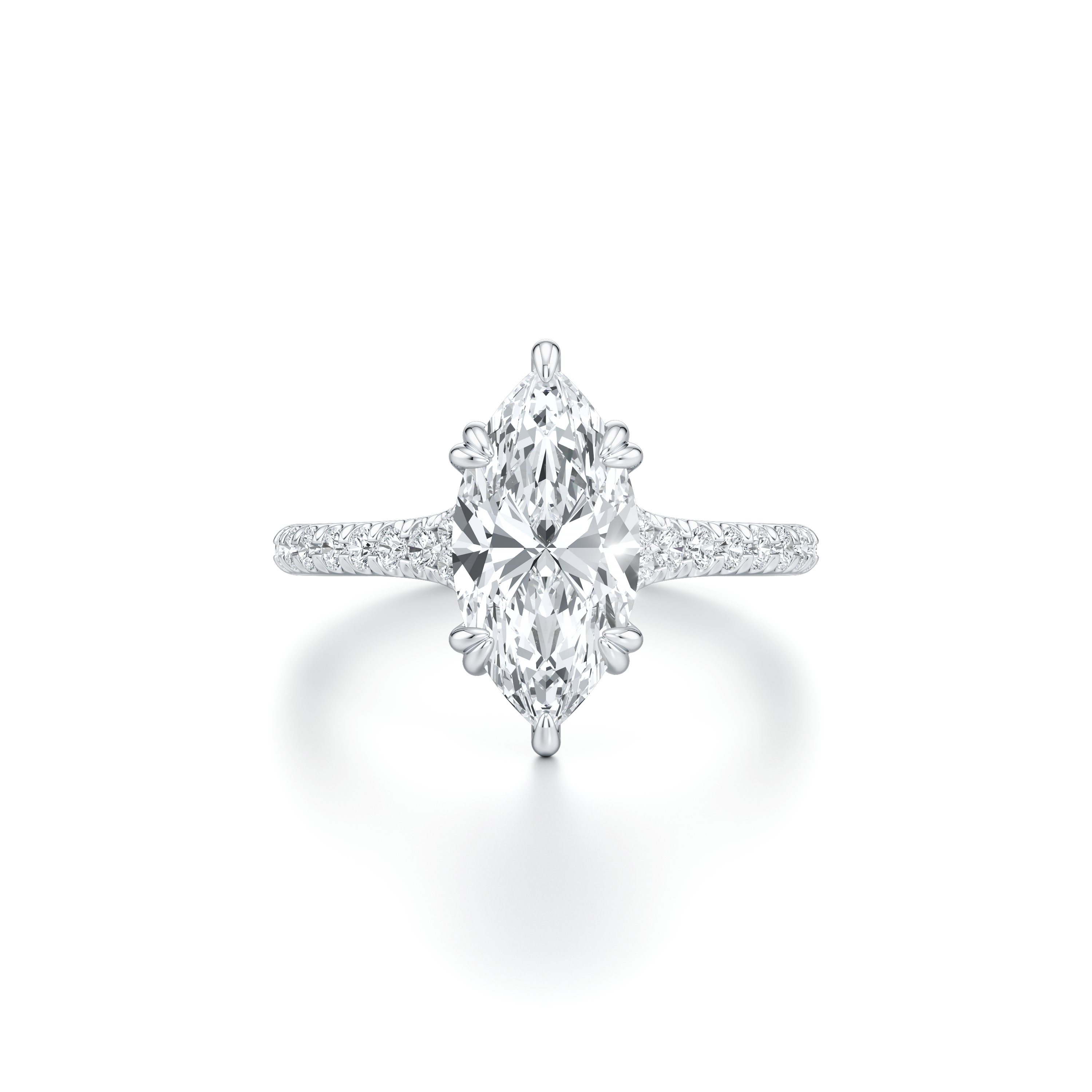 Ellen Marquise Solitaire Lab Diamond Engagement Ring