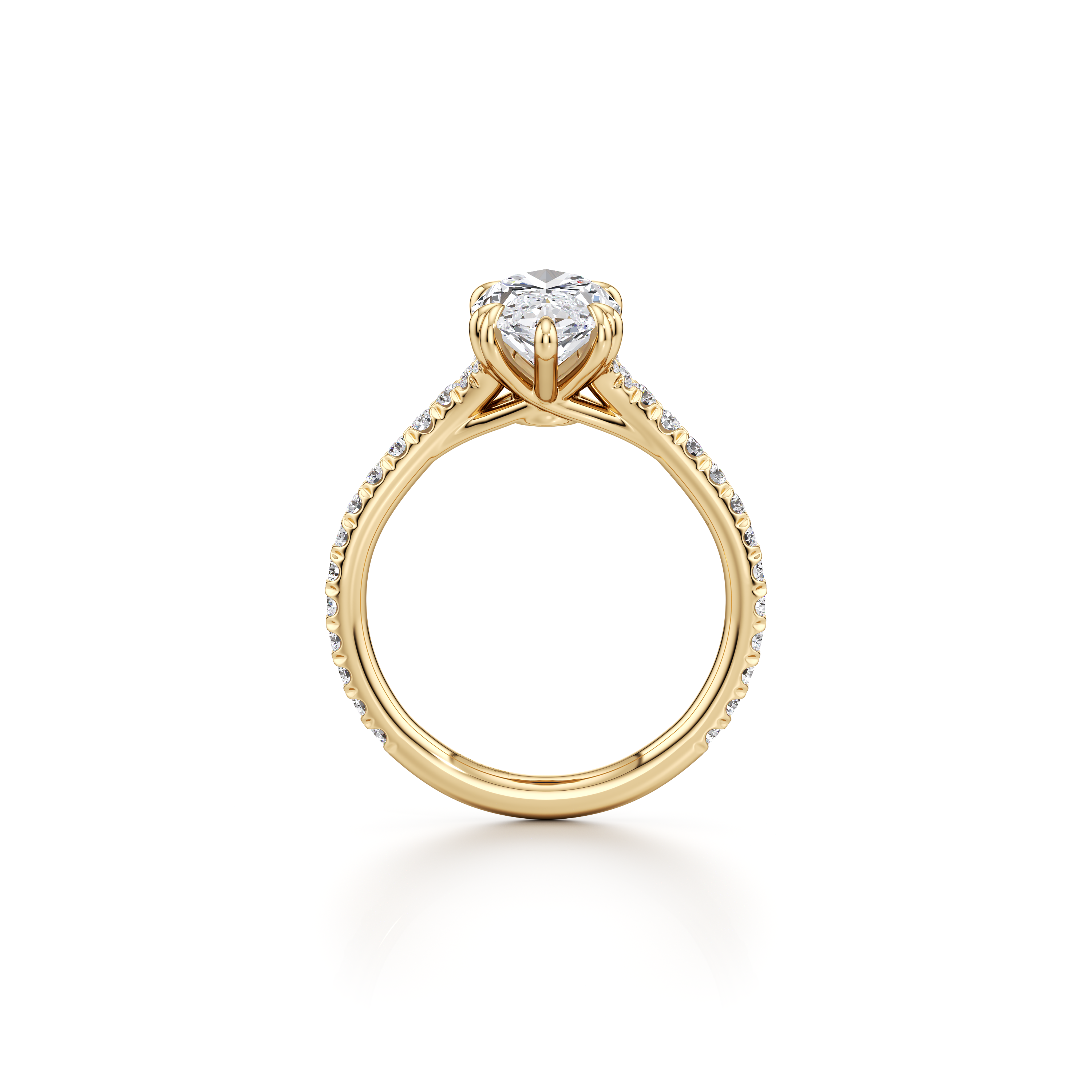 Ellen Marquise Solitaire Lab Diamond Engagement Ring