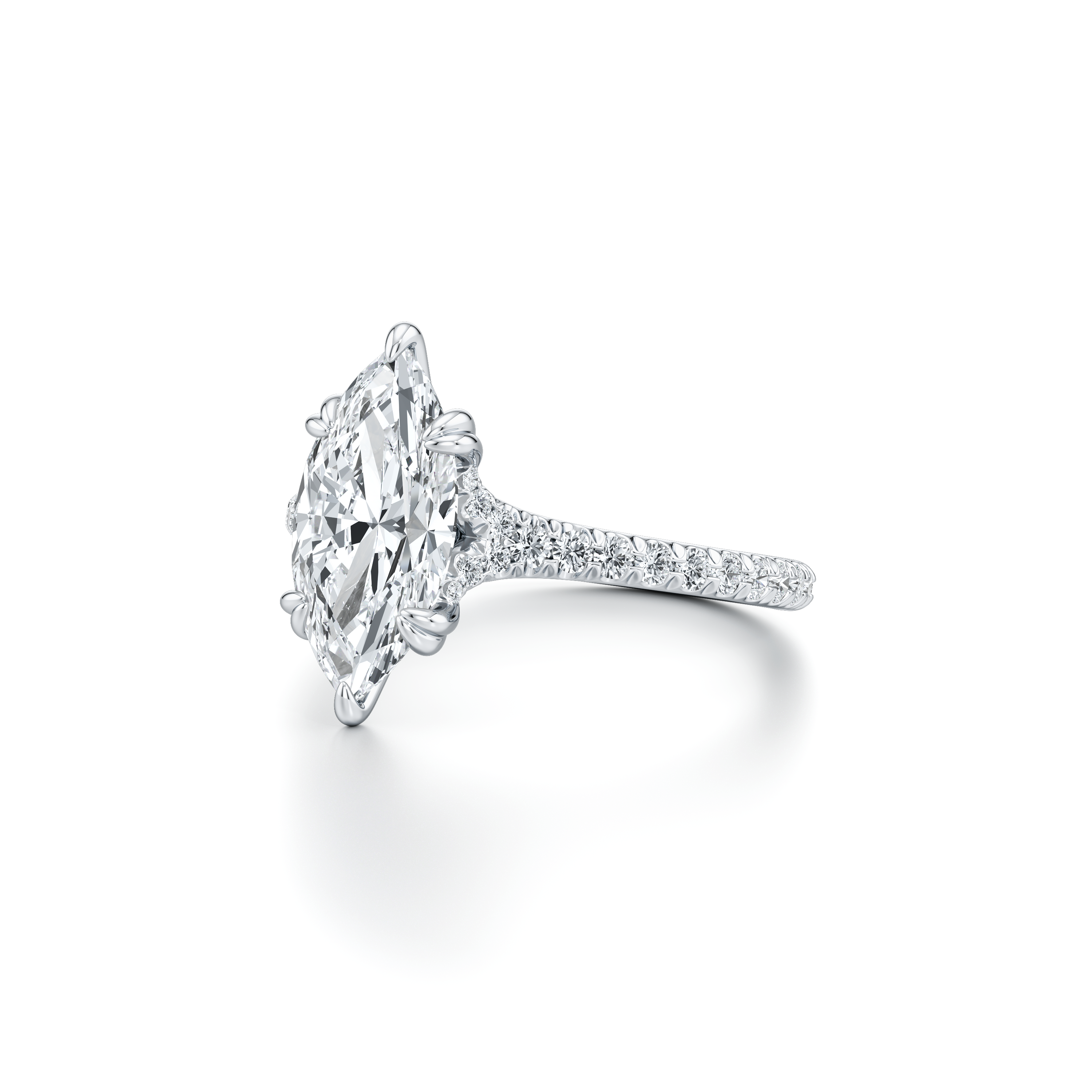 Ellen Marquise Solitaire Lab Diamond Engagement Ring