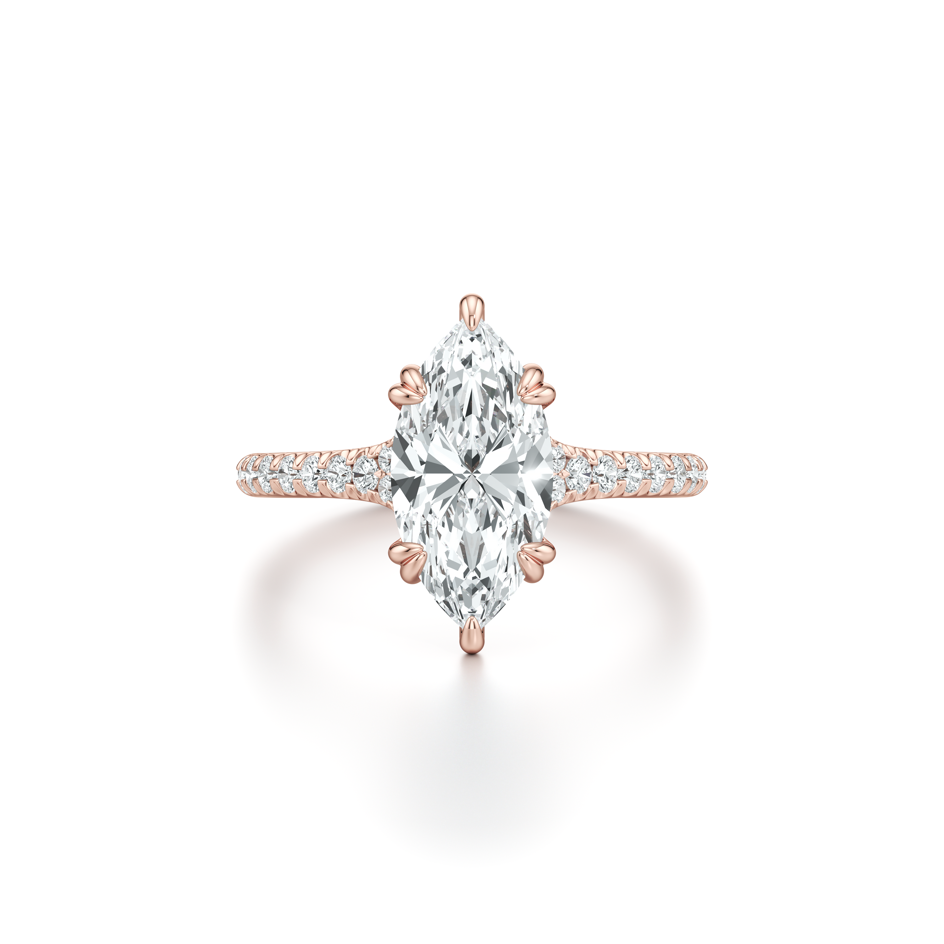 Ellen Marquise Solitaire Lab Diamond Engagement Ring