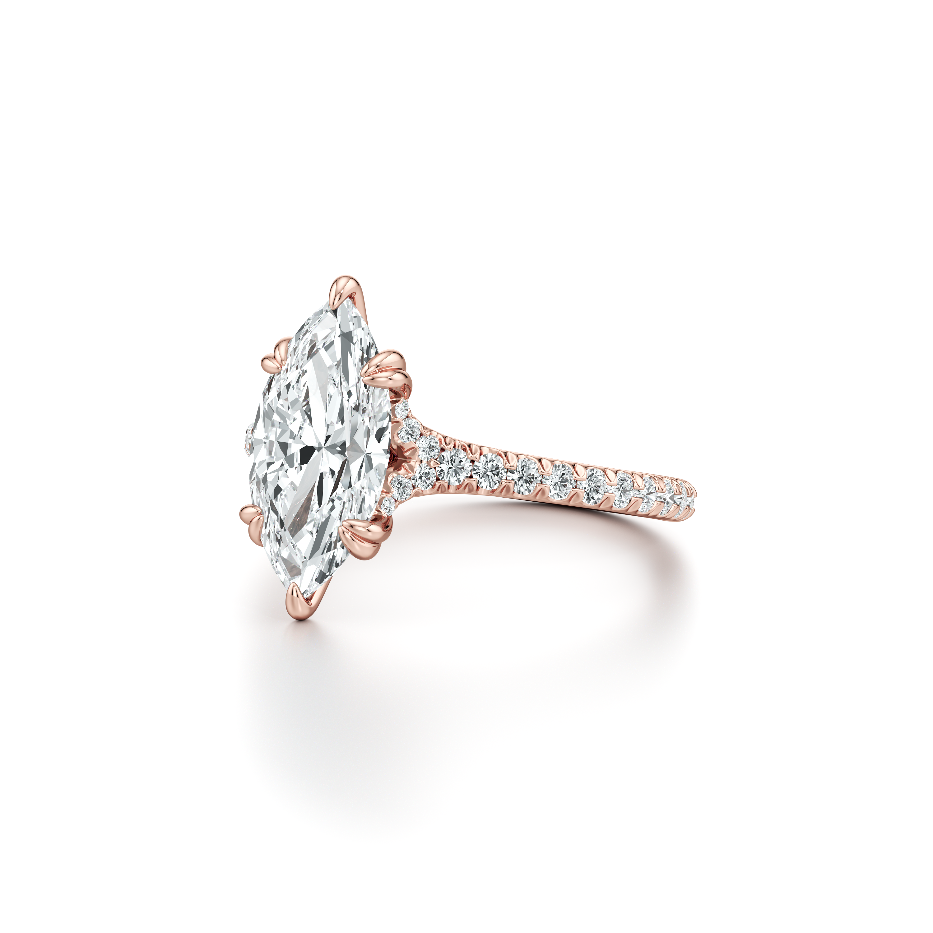 Ellen Marquise Solitaire Lab Diamond Engagement Ring