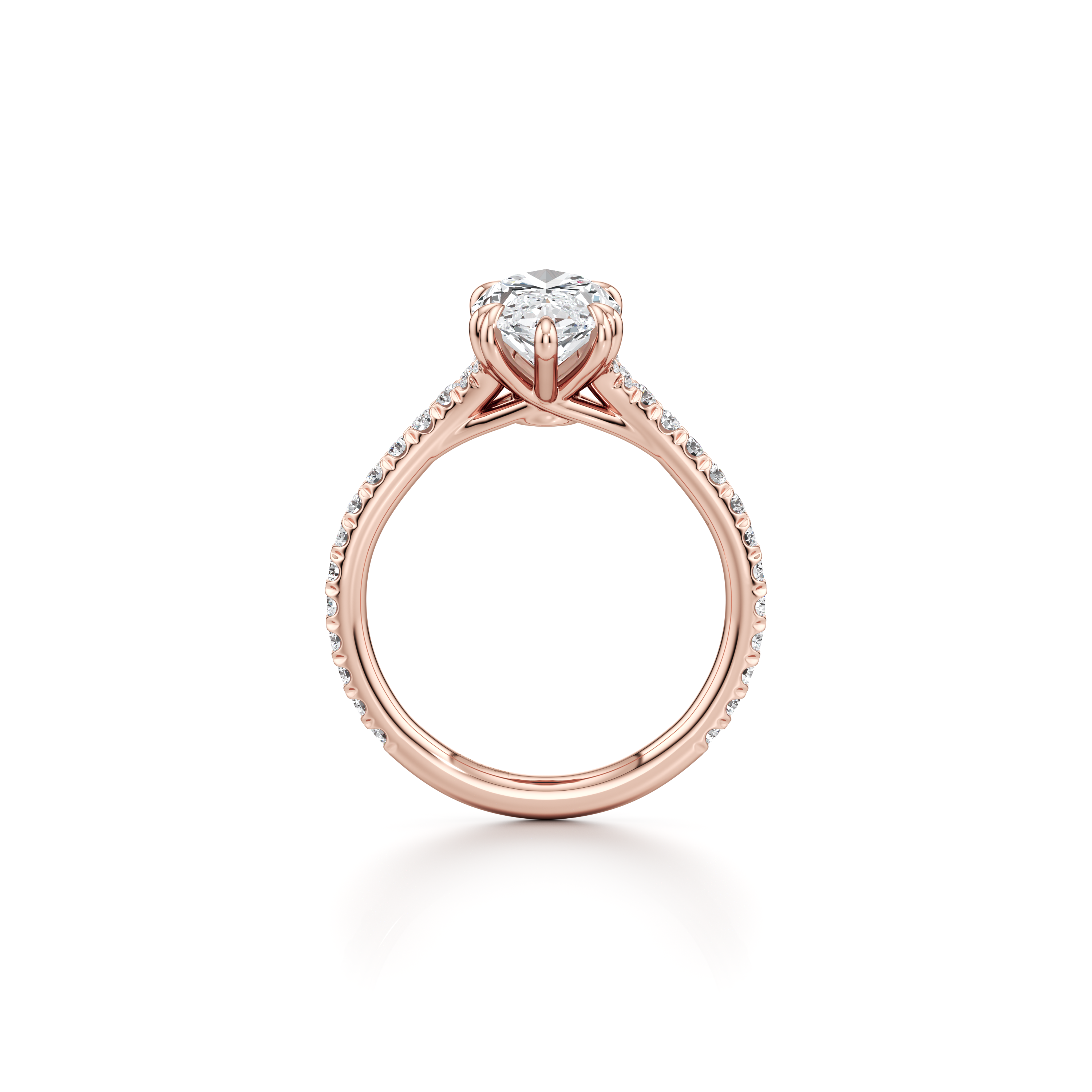 Ellen Marquise Solitaire Lab Diamond Engagement Ring