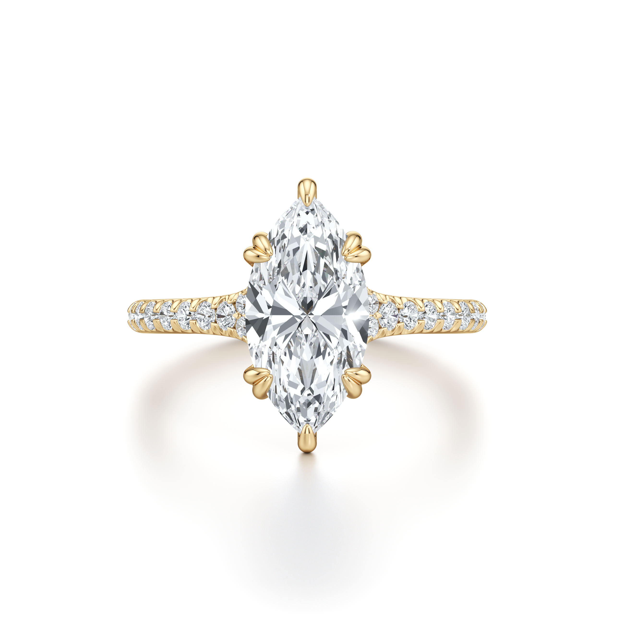 Ellen Marquise Solitaire Lab Diamond Engagement Ring