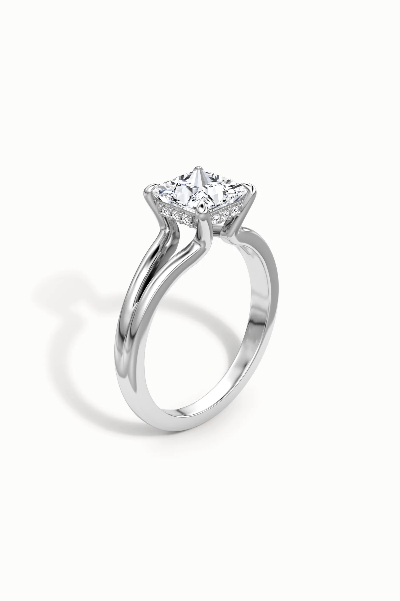DULCE HALO PRINCESS SOLITAIRE RING