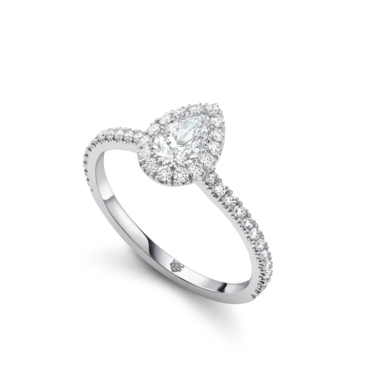 PEAR Cut Diamond Engagement Ring