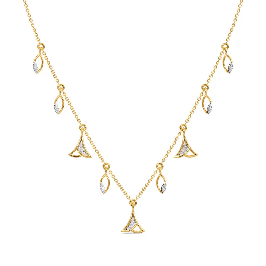 Poised Elegance Diamond Necklace