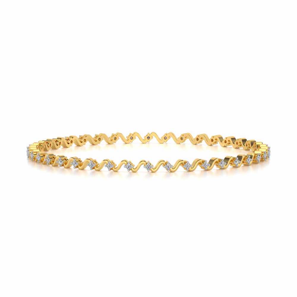 Starry Waves Diamond Bangles
