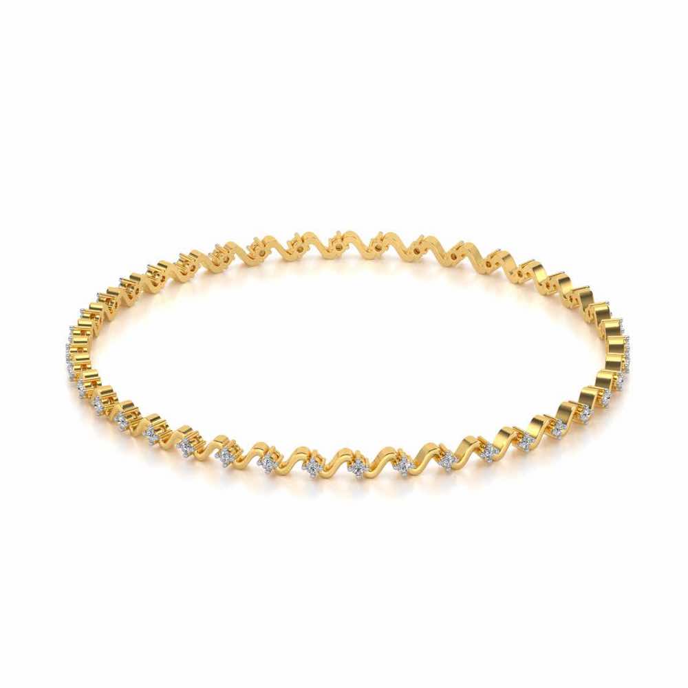 Starry Waves Diamond Bangles