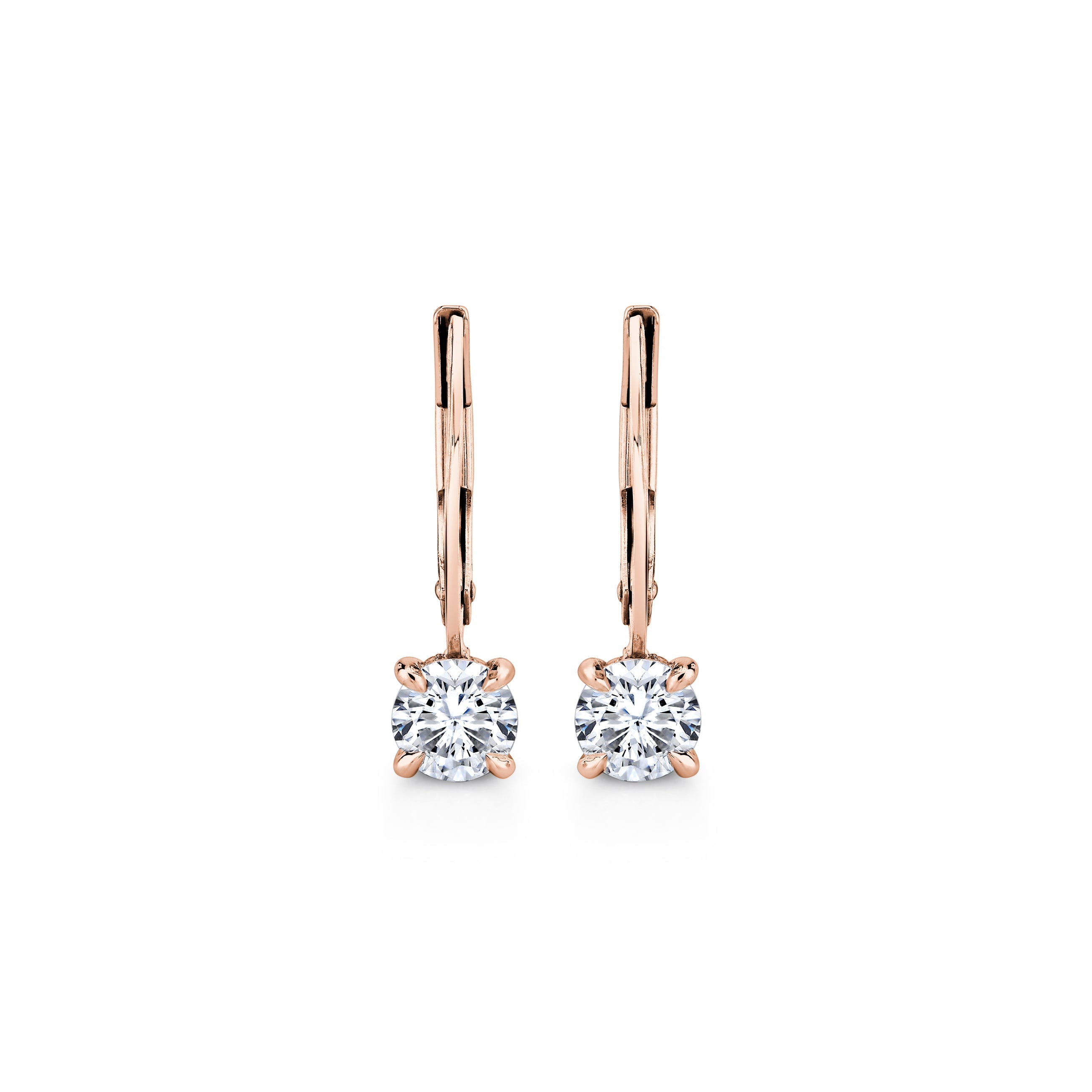 14k Solid Bar Hoop Charm