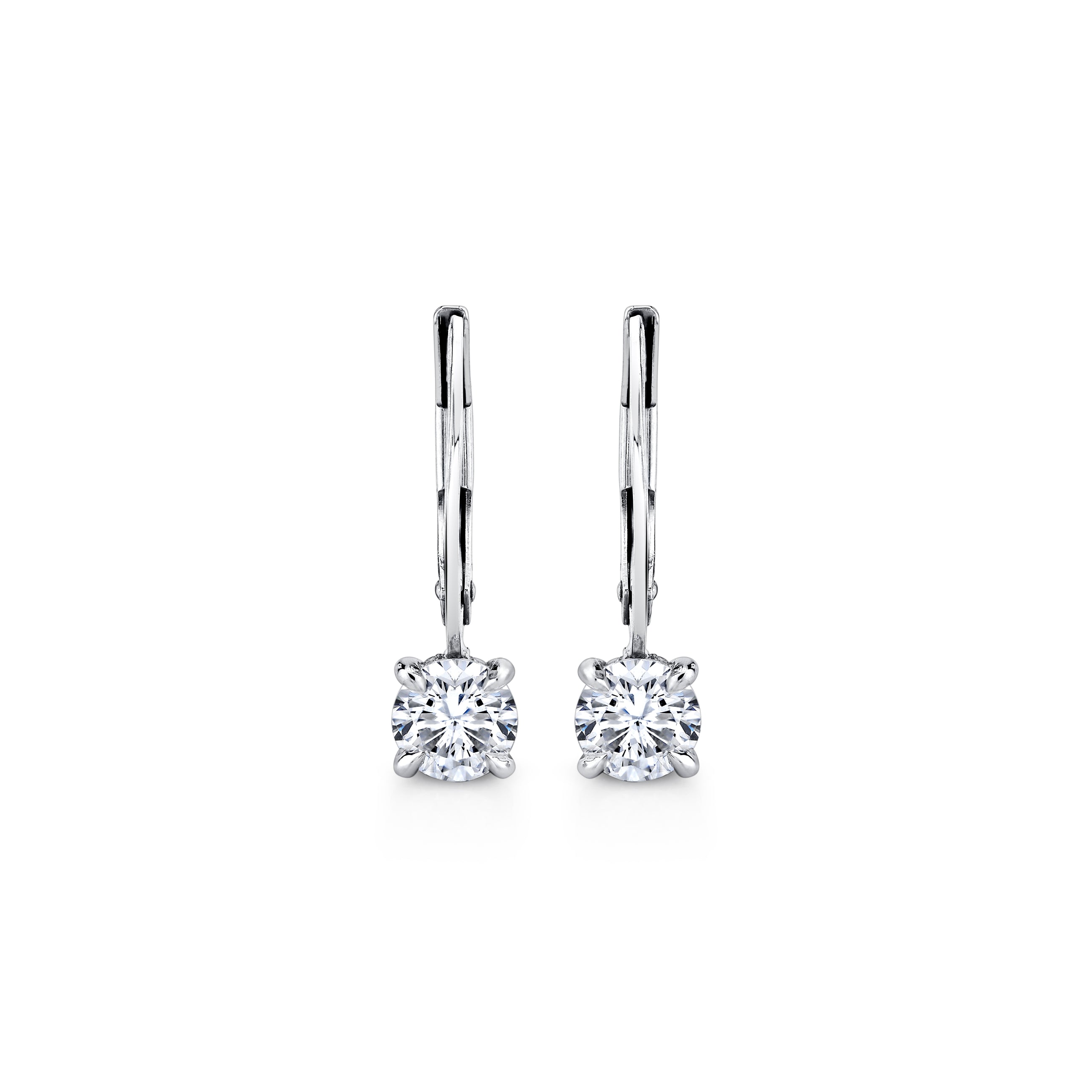 14k Solid Bar Hoop Charm
