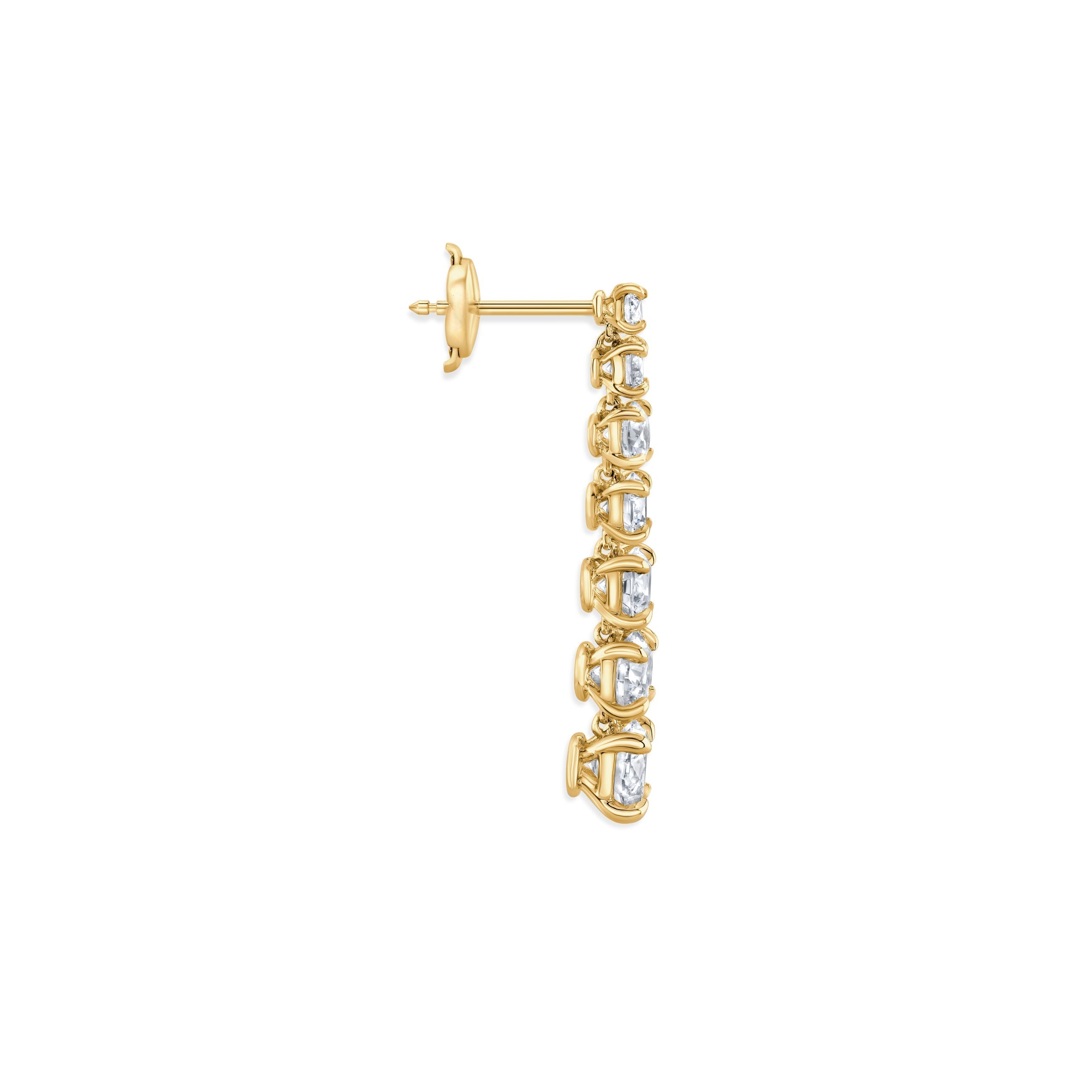 14k Solid Crescent Hoop Charm
