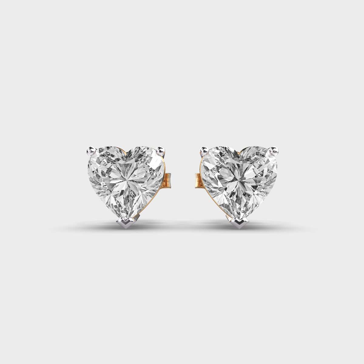 14k Mini Illusion Setting Baguette Studs