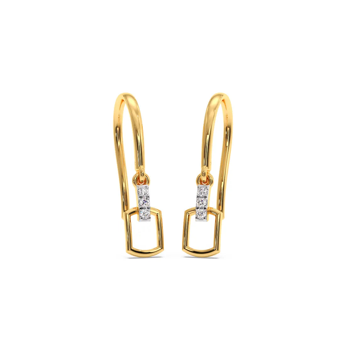 Eblong Drops Diamond Dangle Earrings