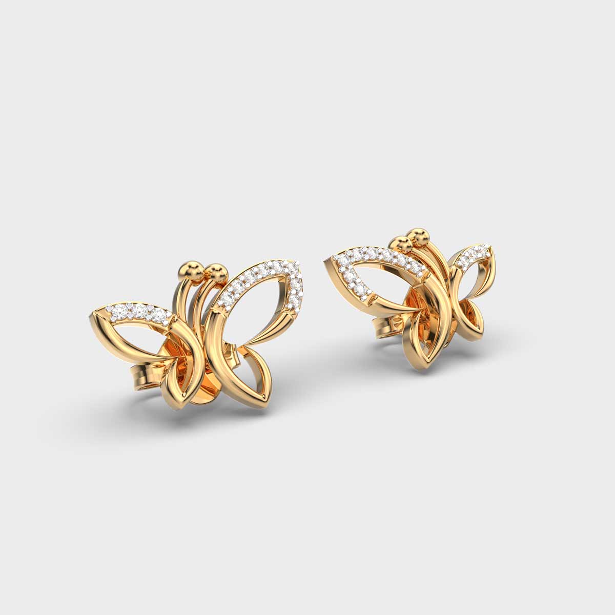 Butterflies Diamond Earring