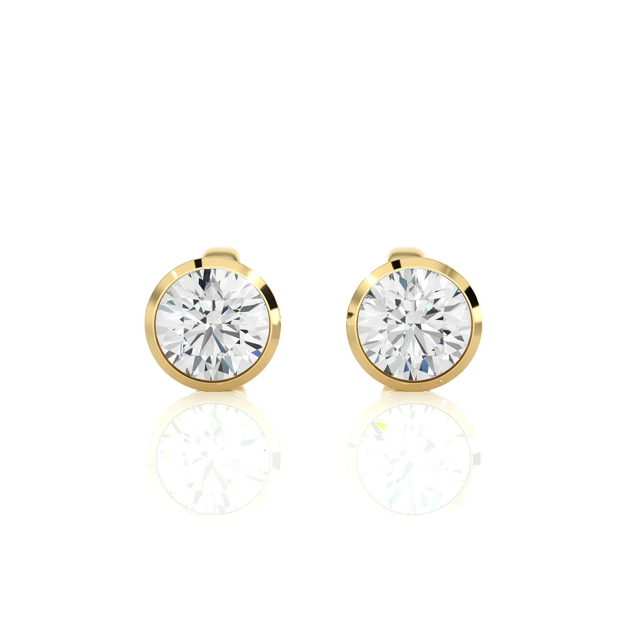 14k Mini Marquise Diamond Studs
