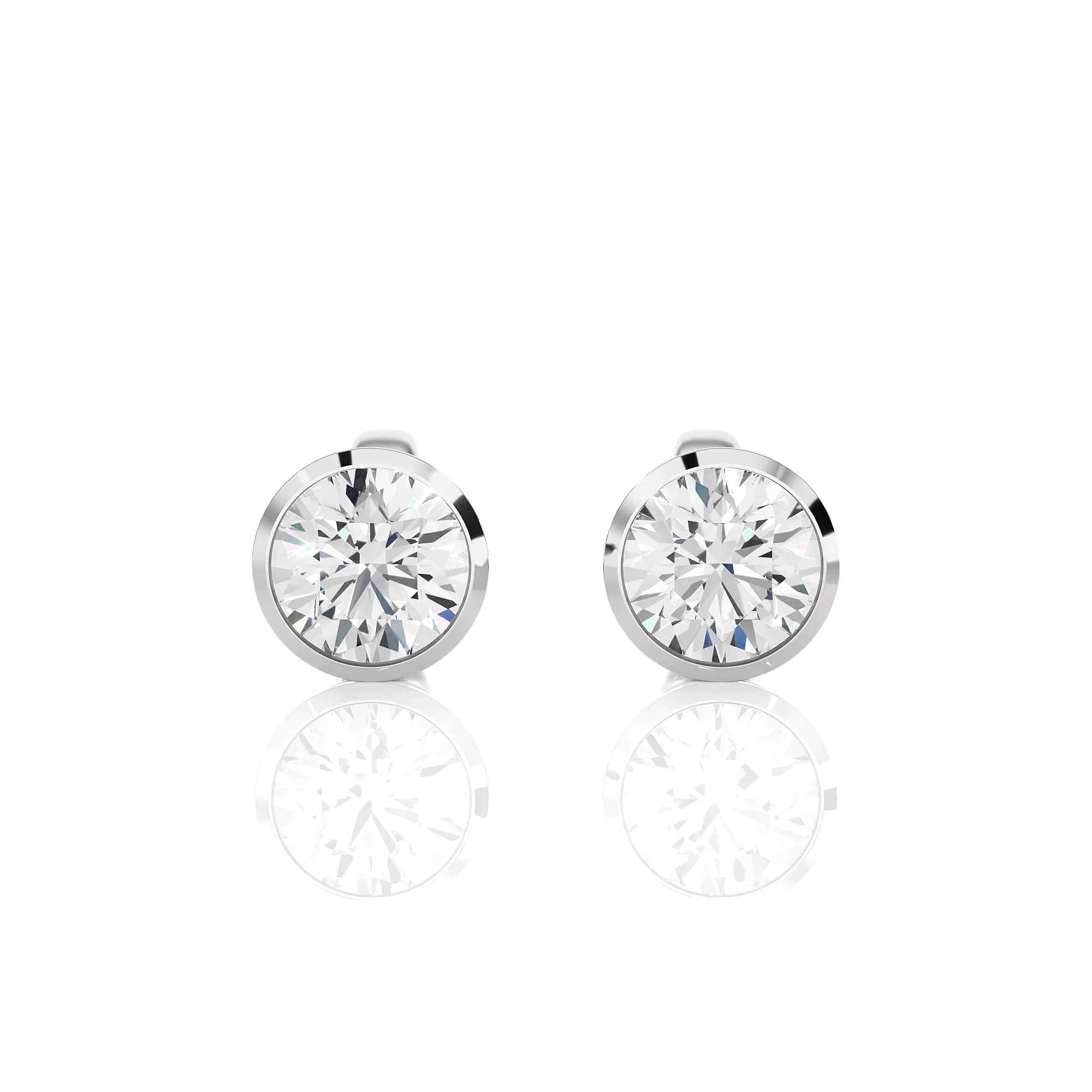 14k Mini Marquise Diamond Studs