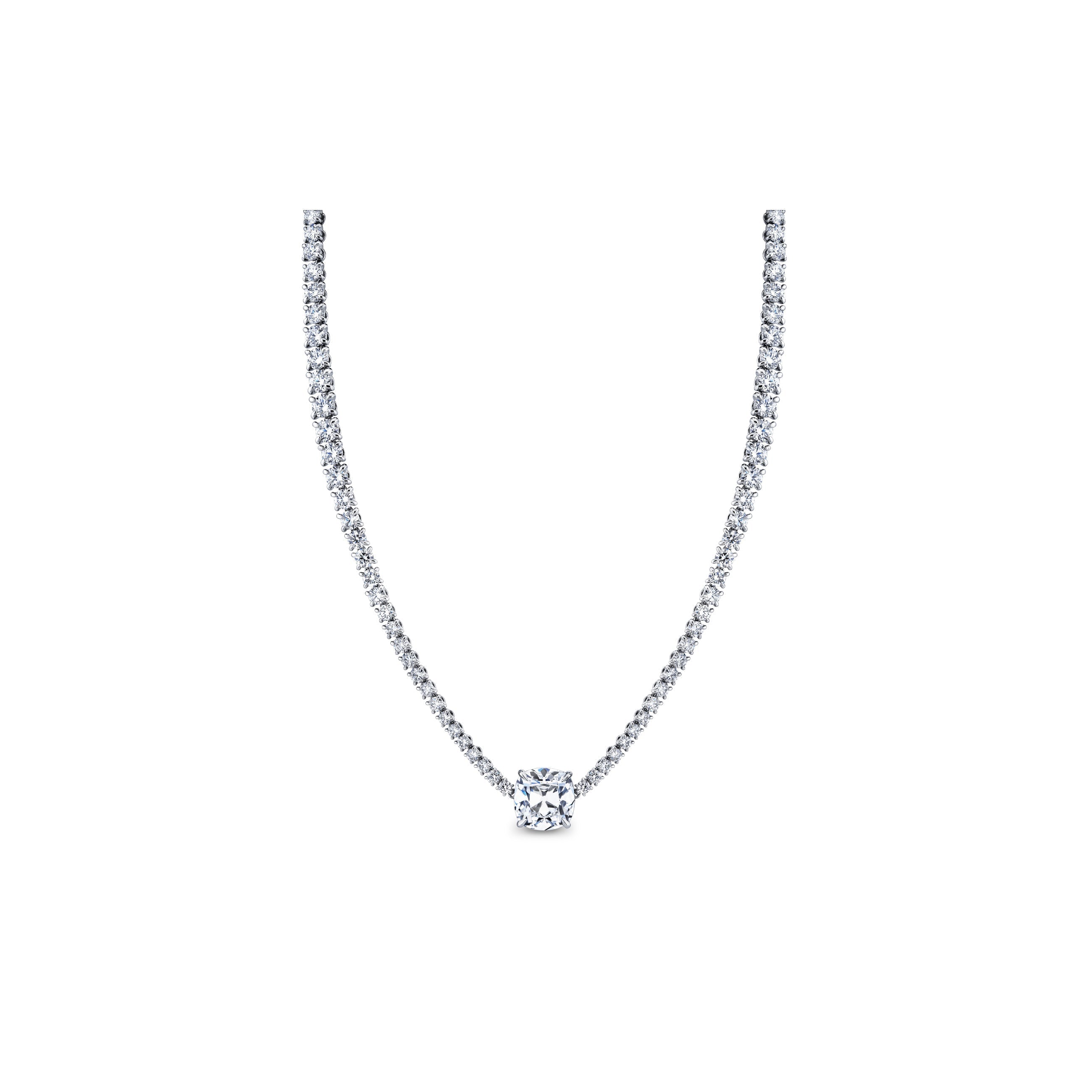 Antique Cushion Cut Collar Necklace