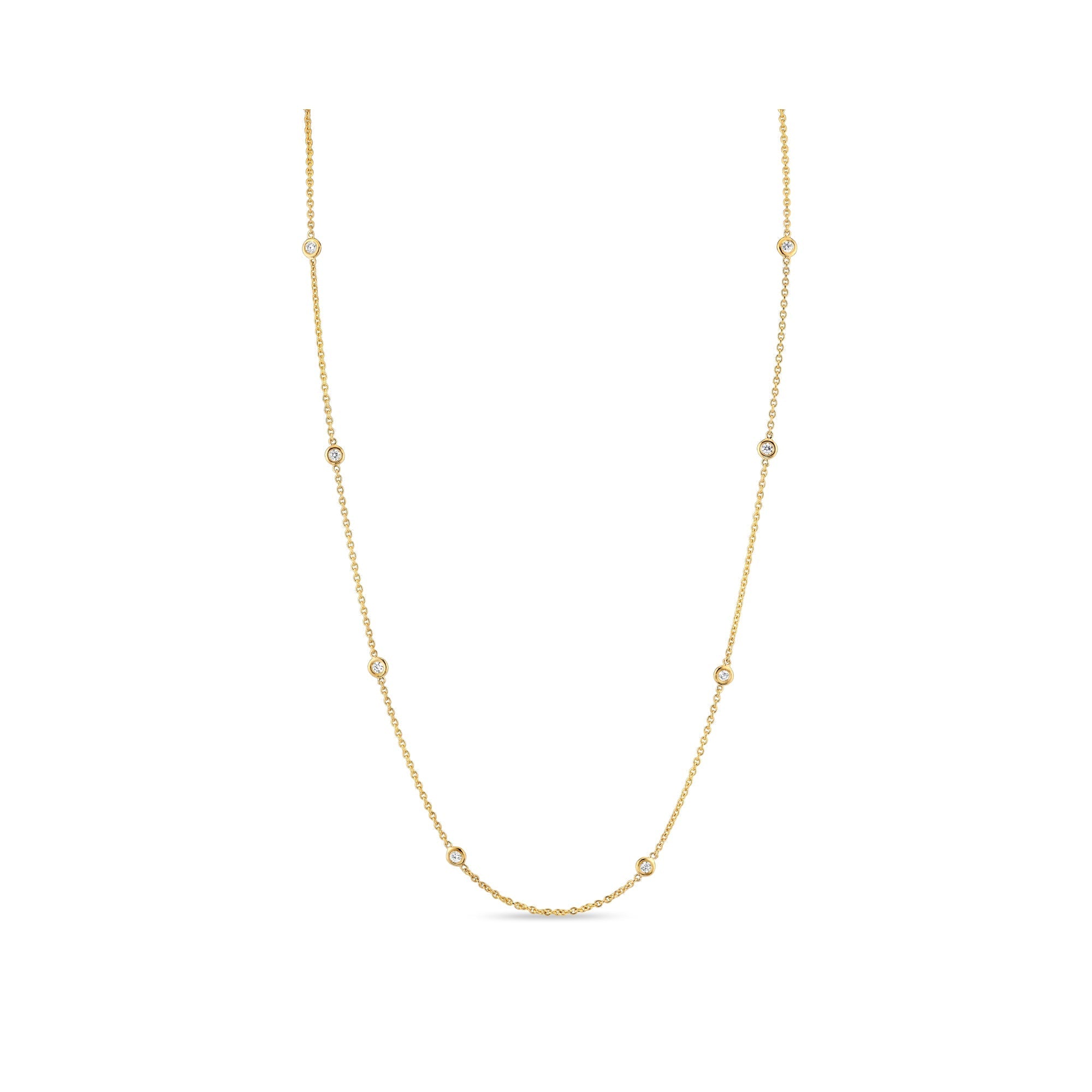 Bezel By Yard Lab Diamond Necklace