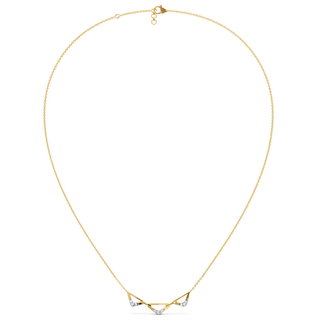 Linked Bonds Diamond Pendant Necklace