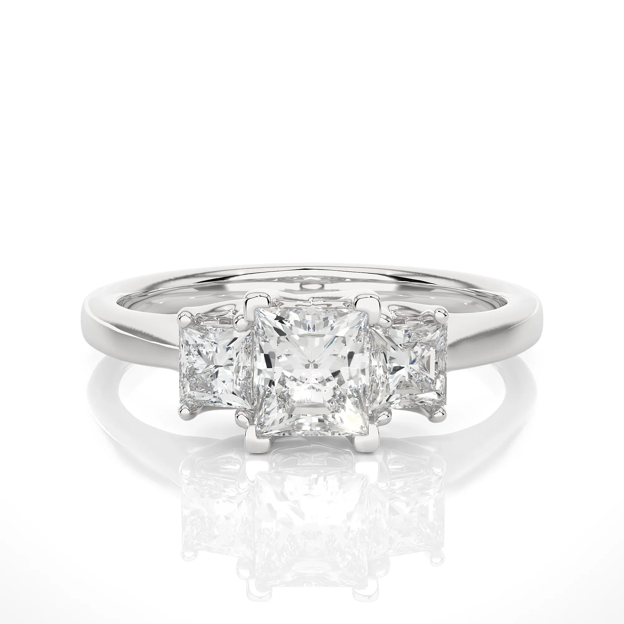 Tri-Quad Eternity Ring
