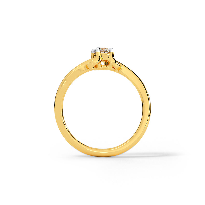 Shimmering Swirls Diamond Ring