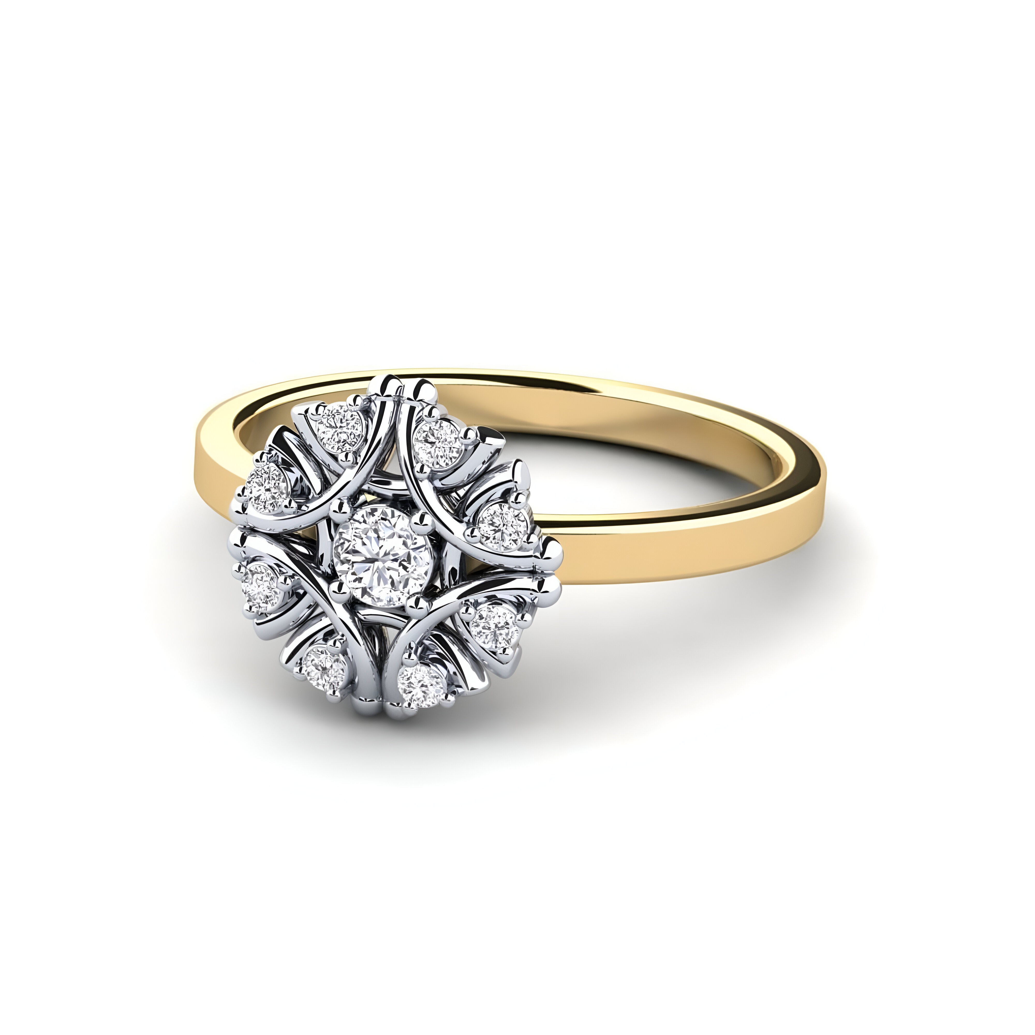 Ekrinol Flower Diamond Ring