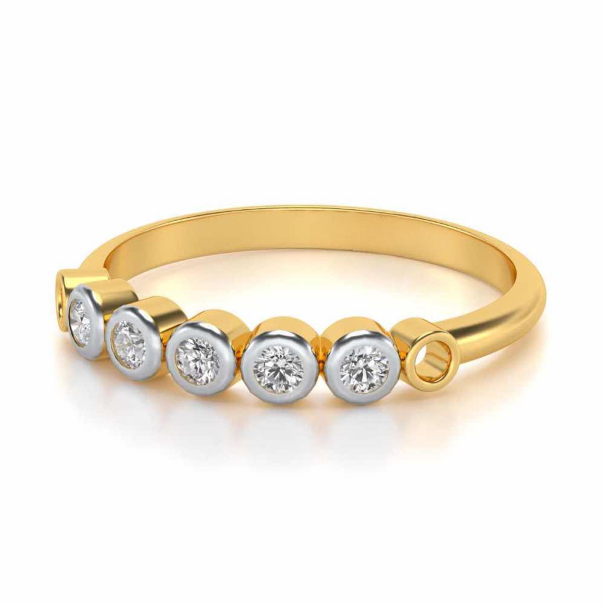Classy 5 Diamond Band Ring