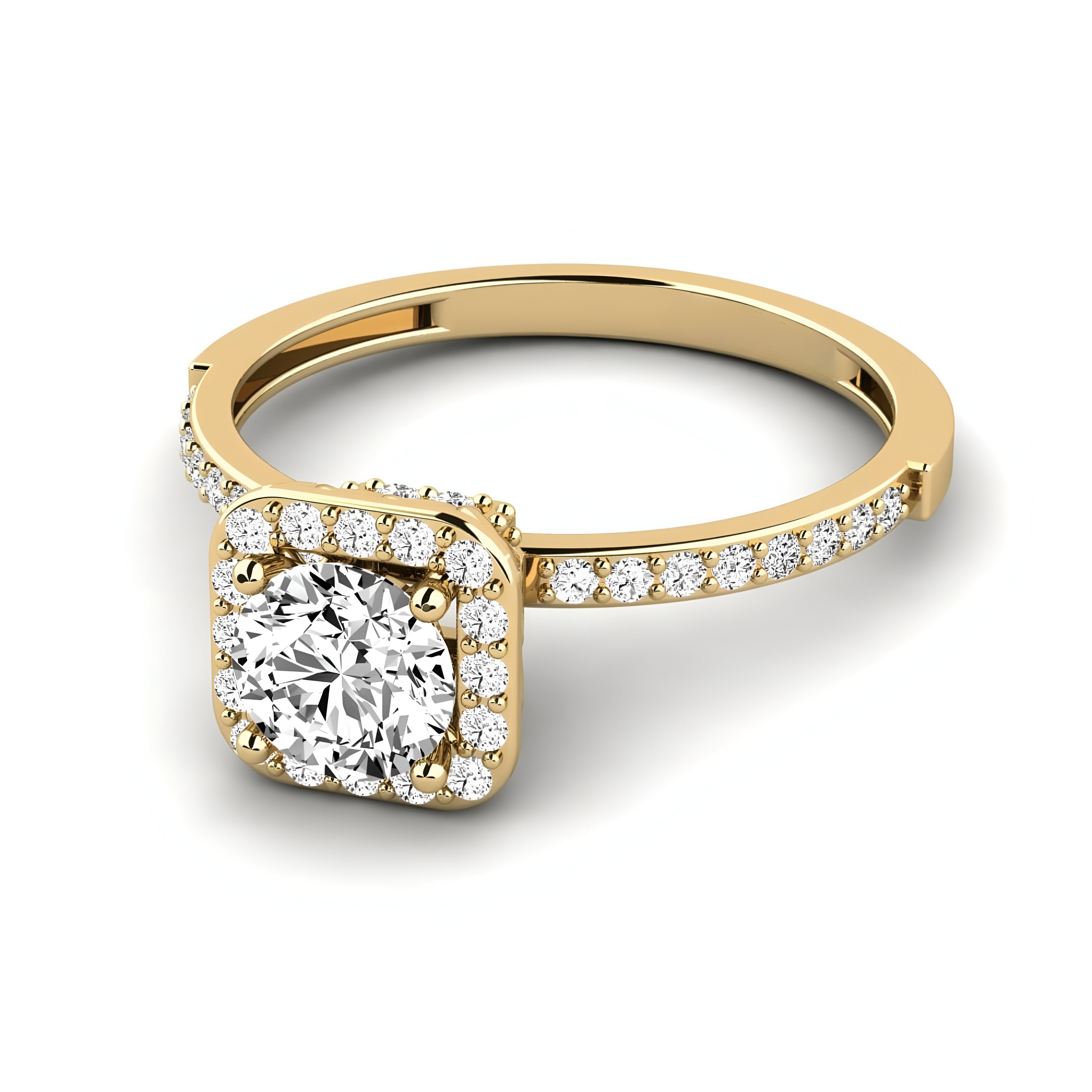 0.65 CT Round Engagement Ring