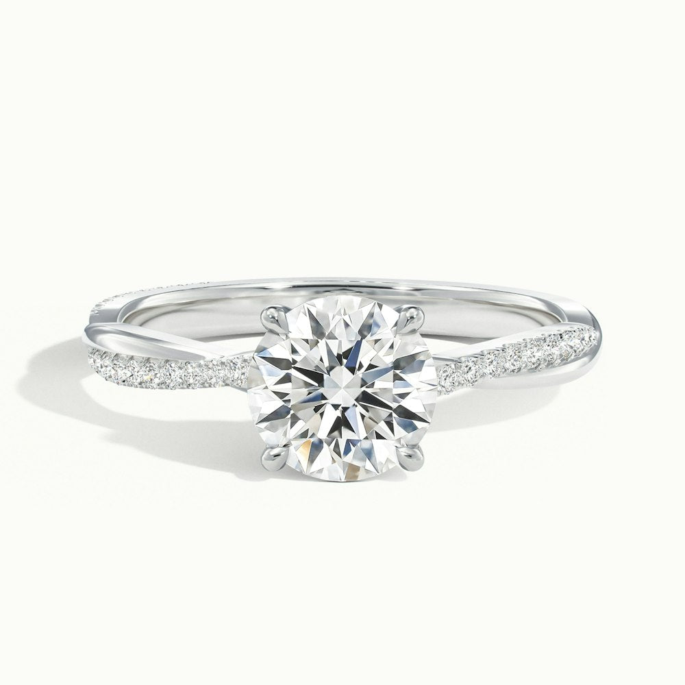 Blondela Scallop Engagement Ring (Round)