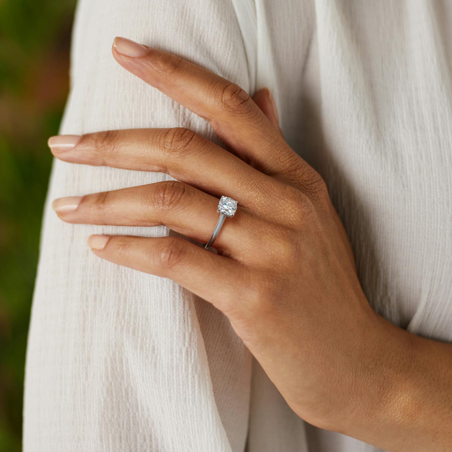 Cushion Temple Engagement Ring (Cushion)