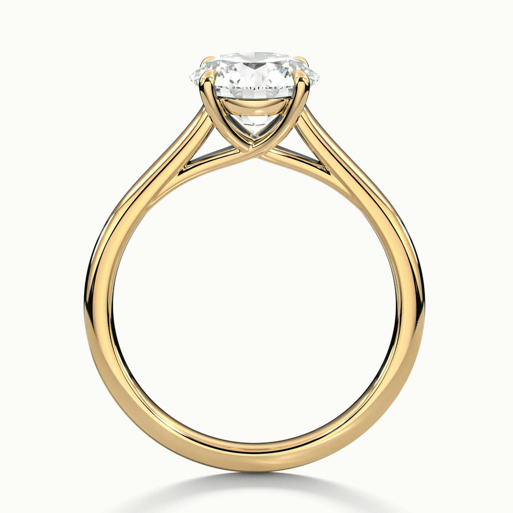 Round Temple Engagement Ring (Round)
