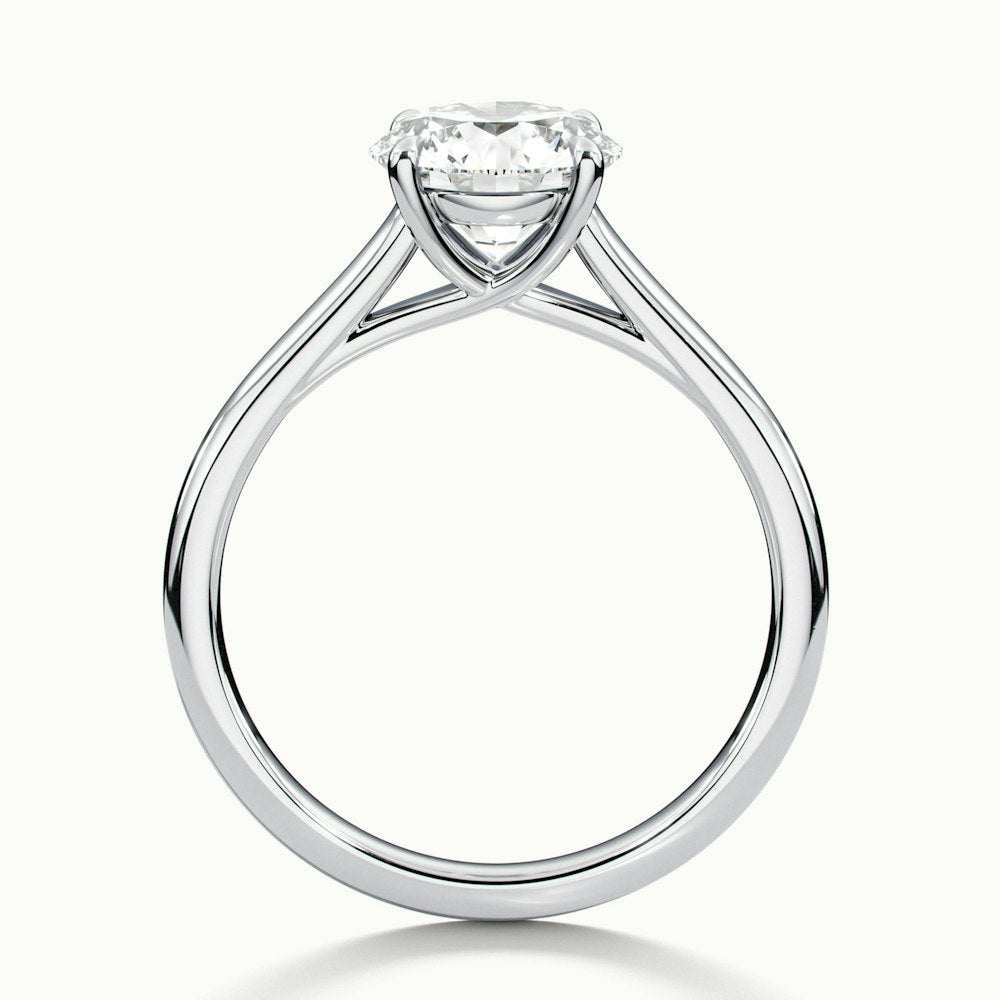 Round Temple Engagement Ring (Round)