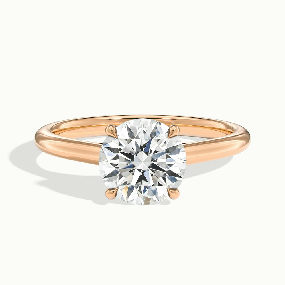 Round Temple Engagement Ring (Round)