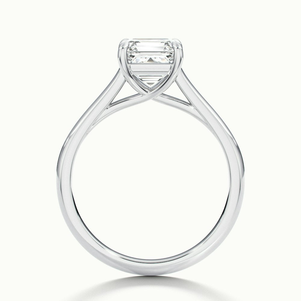 Asscher Cut Temple Engagement Ring