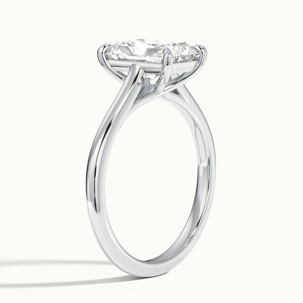 Radiant Temple Engagement Ring