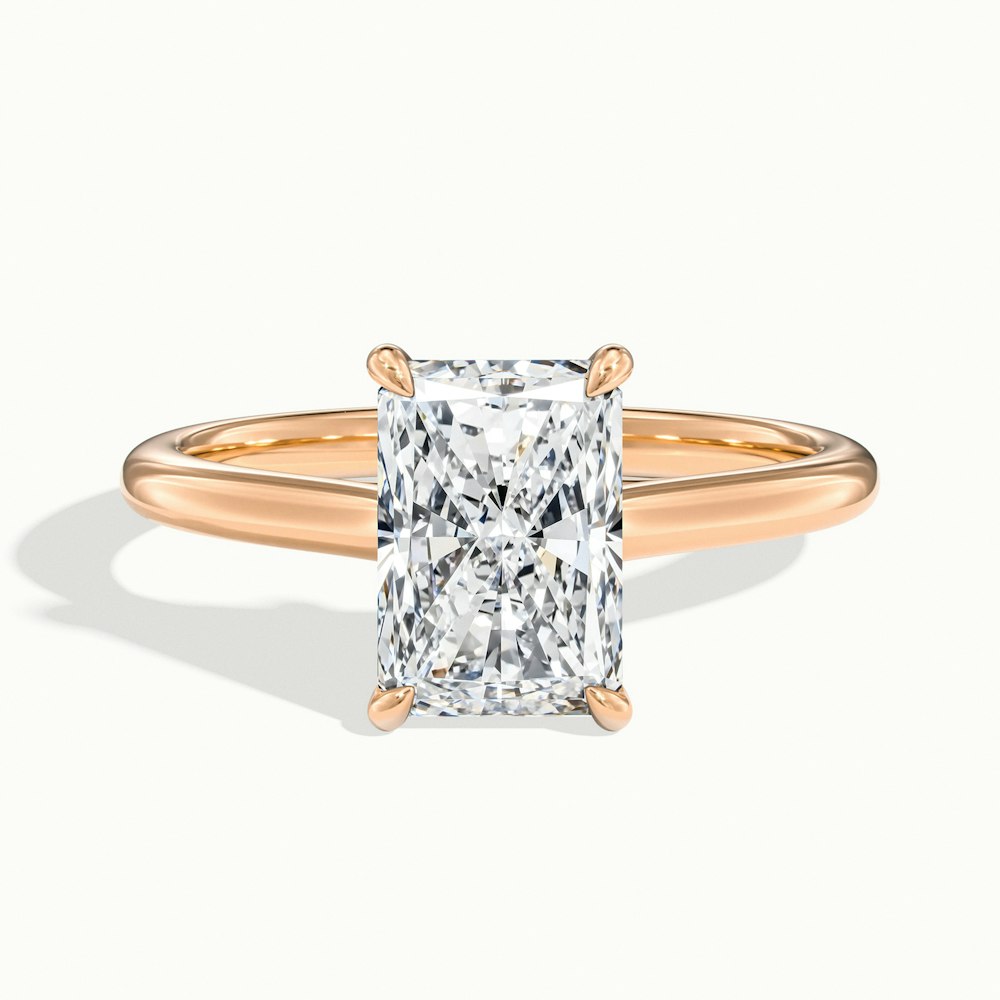 Radiant Temple Engagement Ring