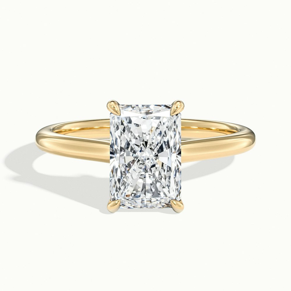 Radiant Temple Engagement Ring