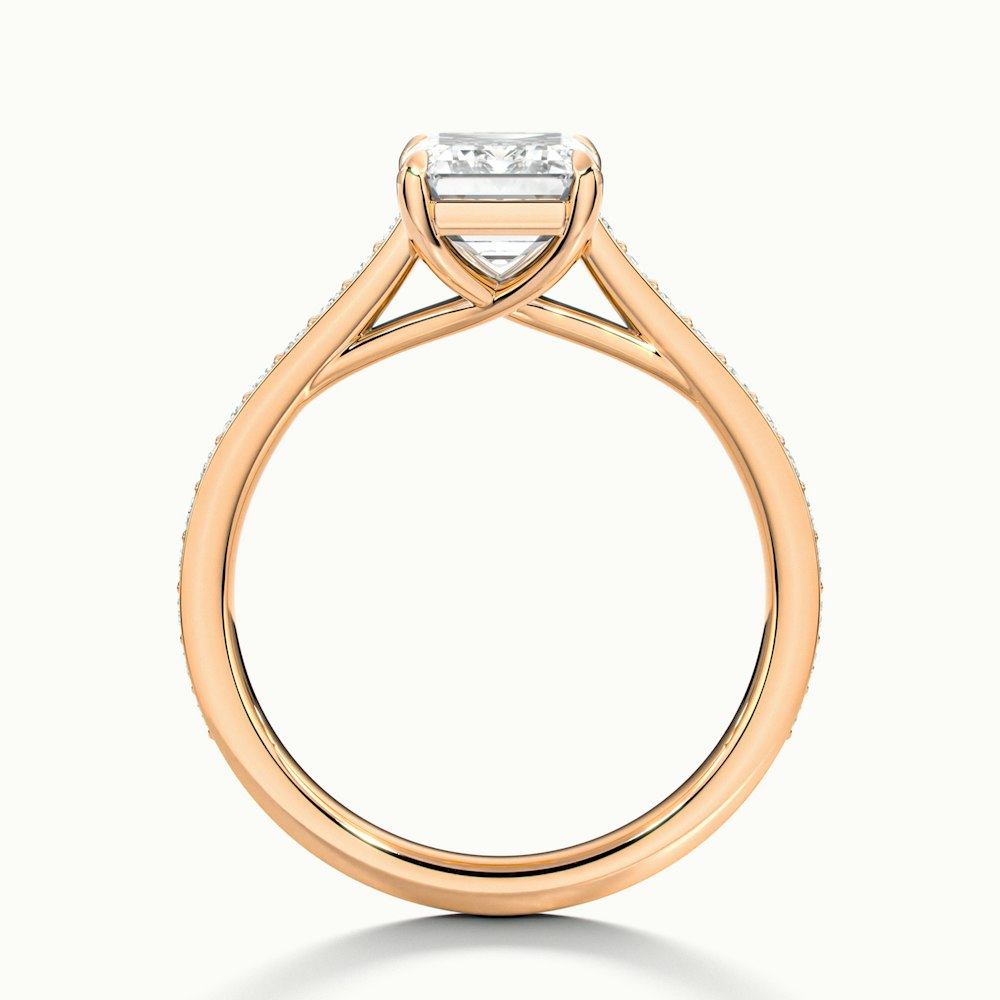 Emerald Temple Pavé Engagement Ring.