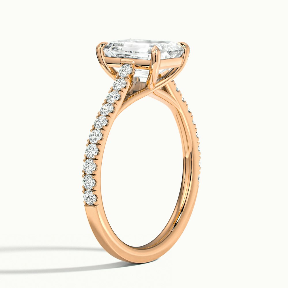Emerald Temple Scallop Engagement Ring.