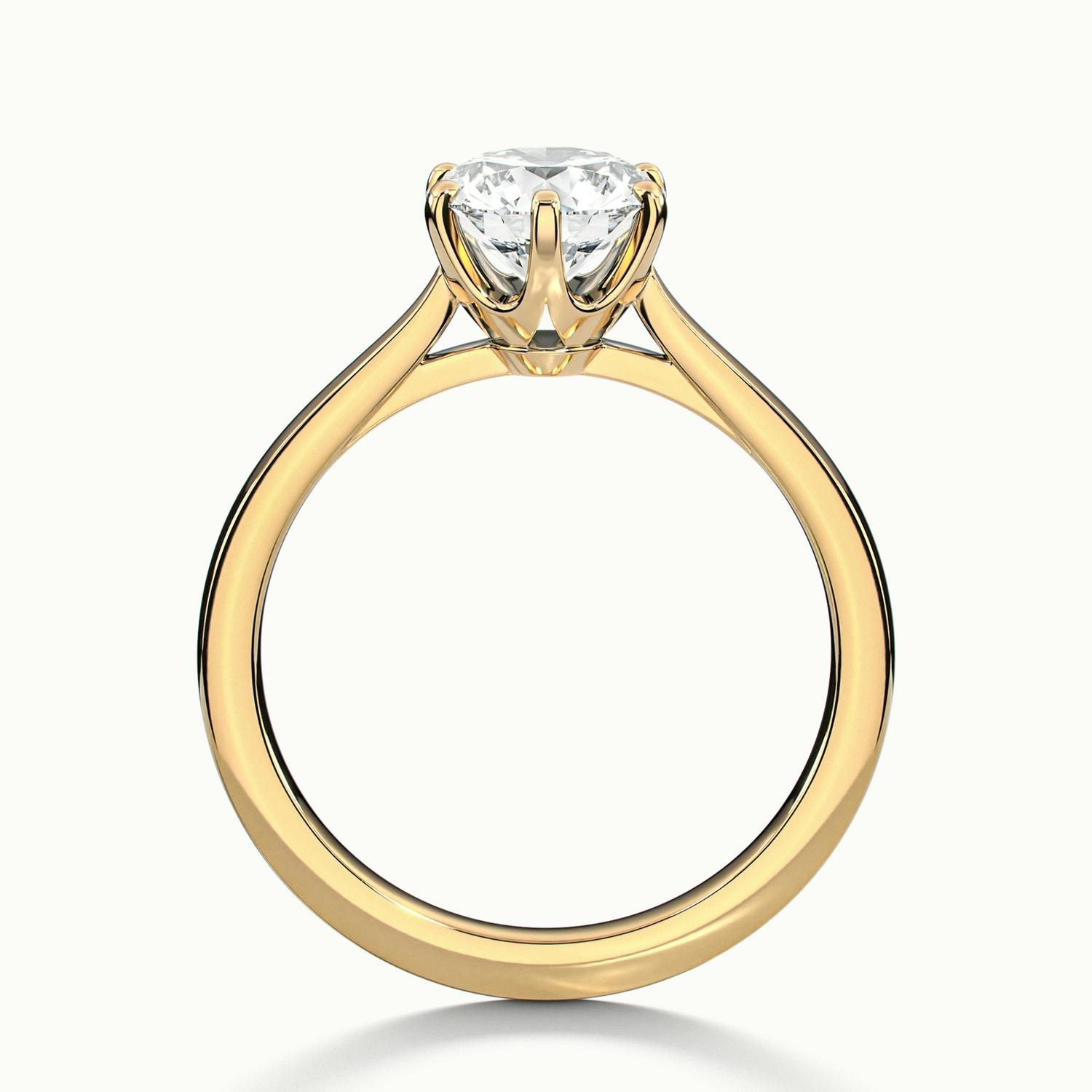 Round Beaumont Engagement Ring