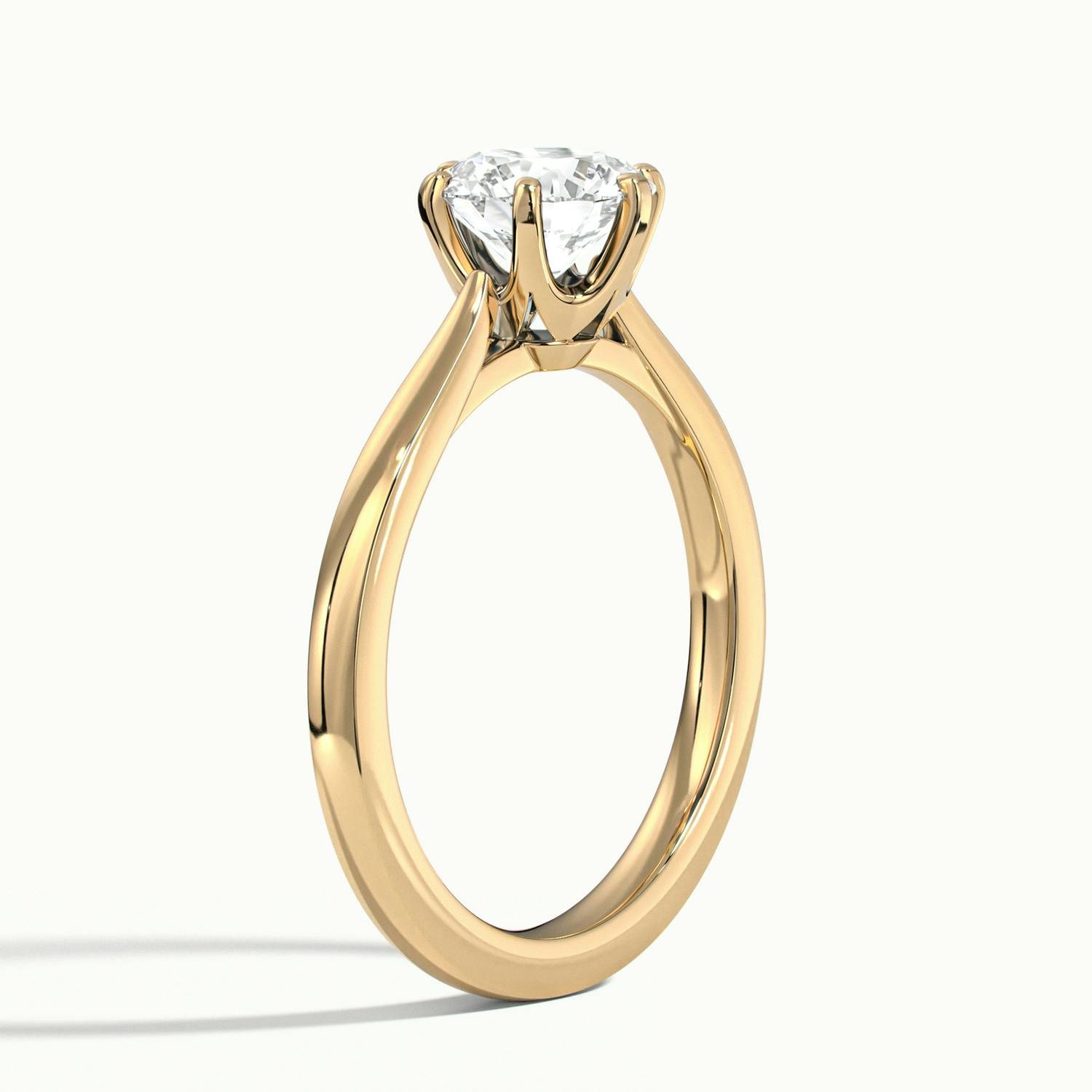 Round Beaumont Engagement Ring